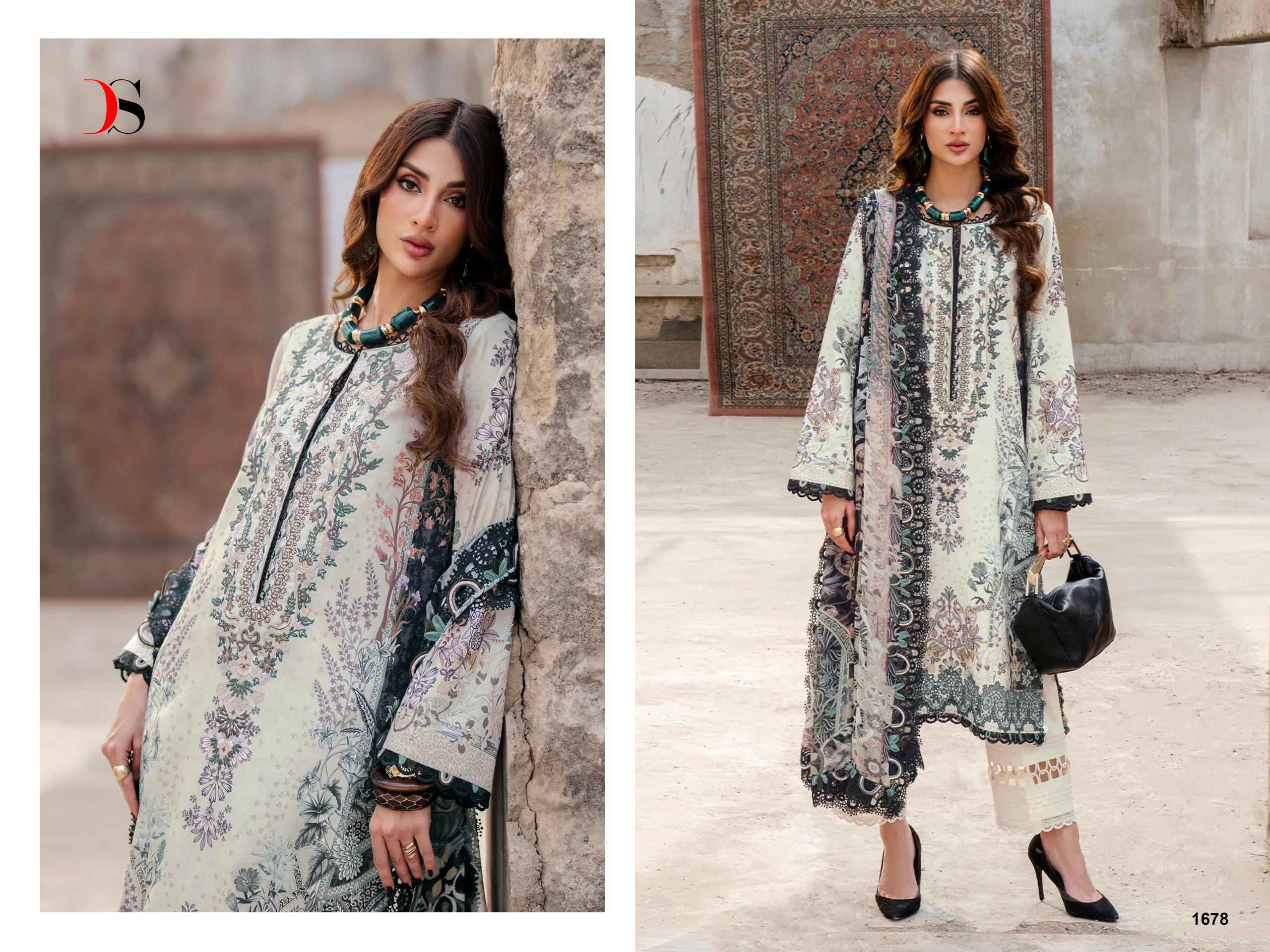 Deepsy Jade Bliss Lawn Vol 4 Cotton Salwar Kameez Wholesale Rate ( 8 Pcs Catalog )