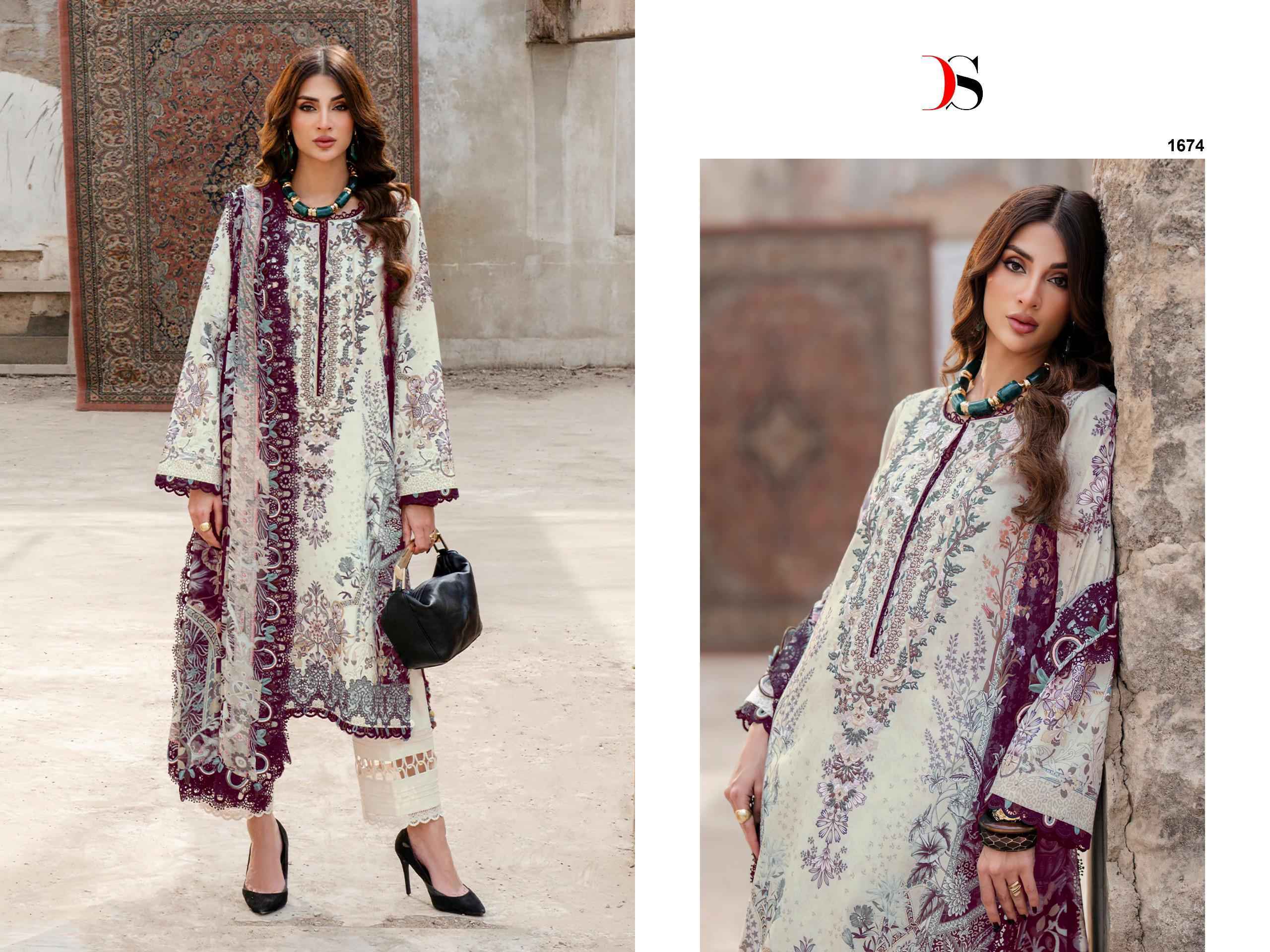 Deepsy Jade Bliss Lawn Vol 4 Cotton Salwar Kameez Wholesale Rate ( 8 Pcs Catalog )