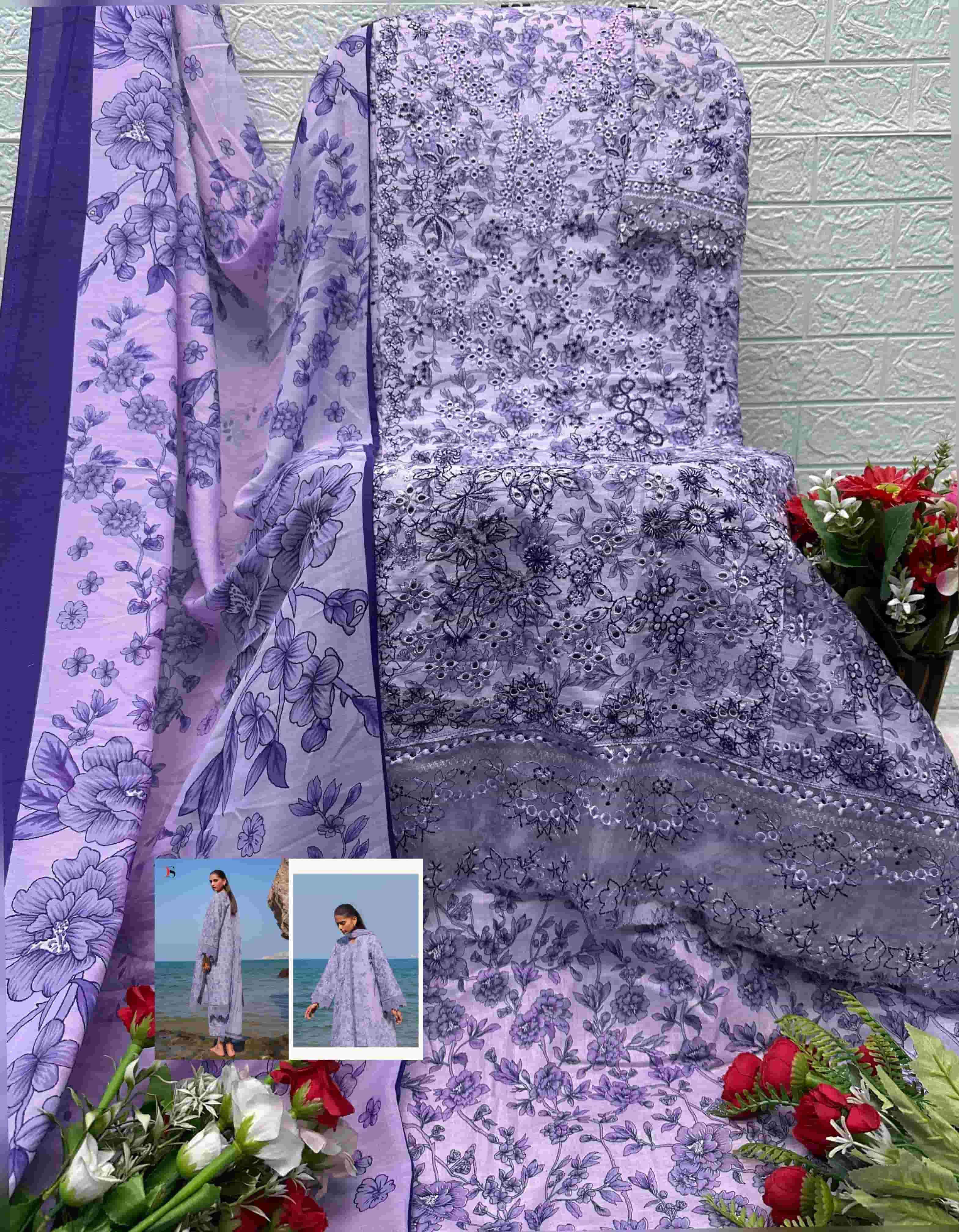 Deepsy Jade Premium Vol 3 Latest Pakistani Cotton Suit Surat Wholesaler ( 8 Pcs Catalogue )