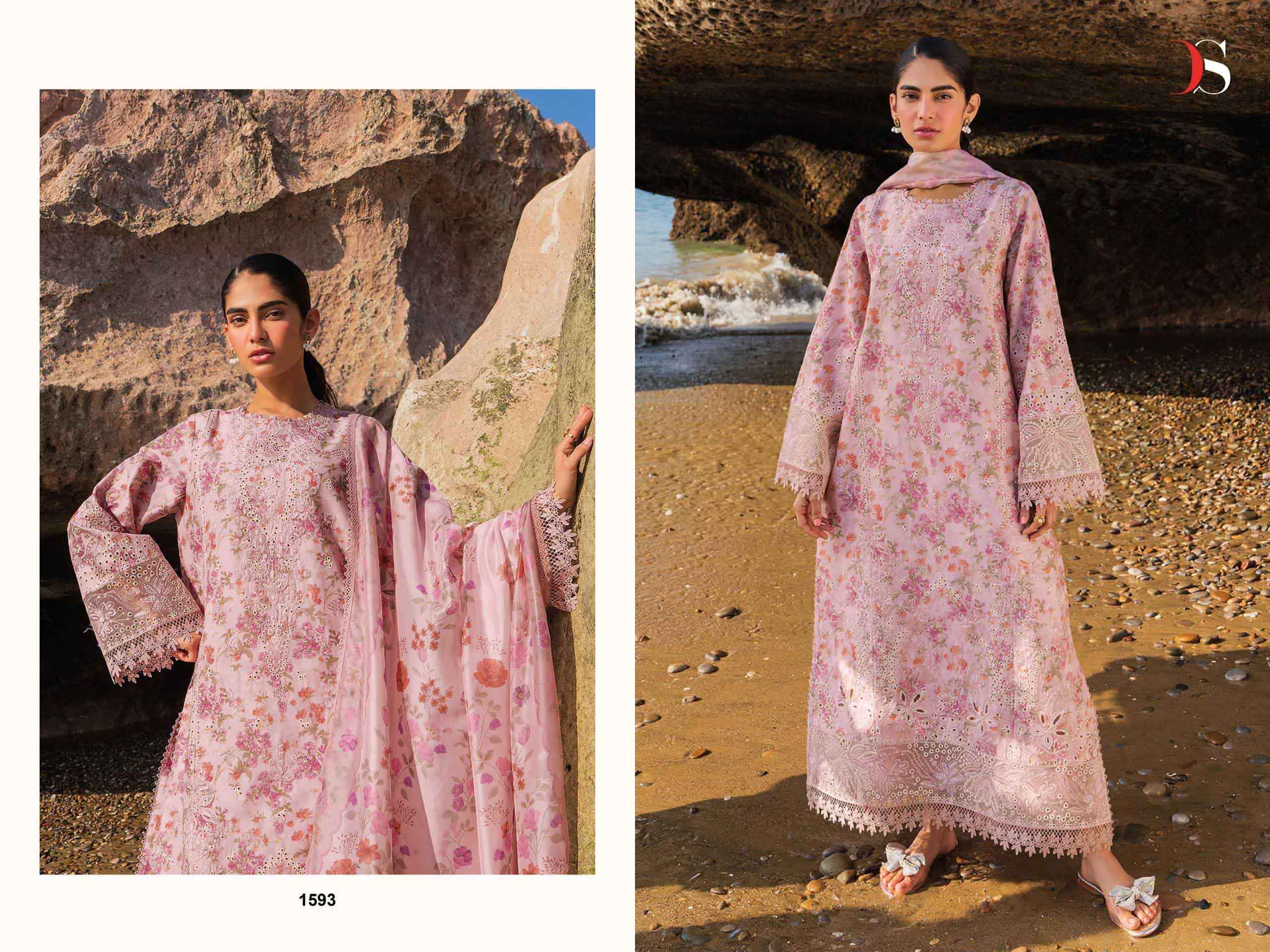Deepsy Jade Premium Vol 3 Latest Pakistani Cotton Suit Surat Wholesaler ( 8 Pcs Catalogue )