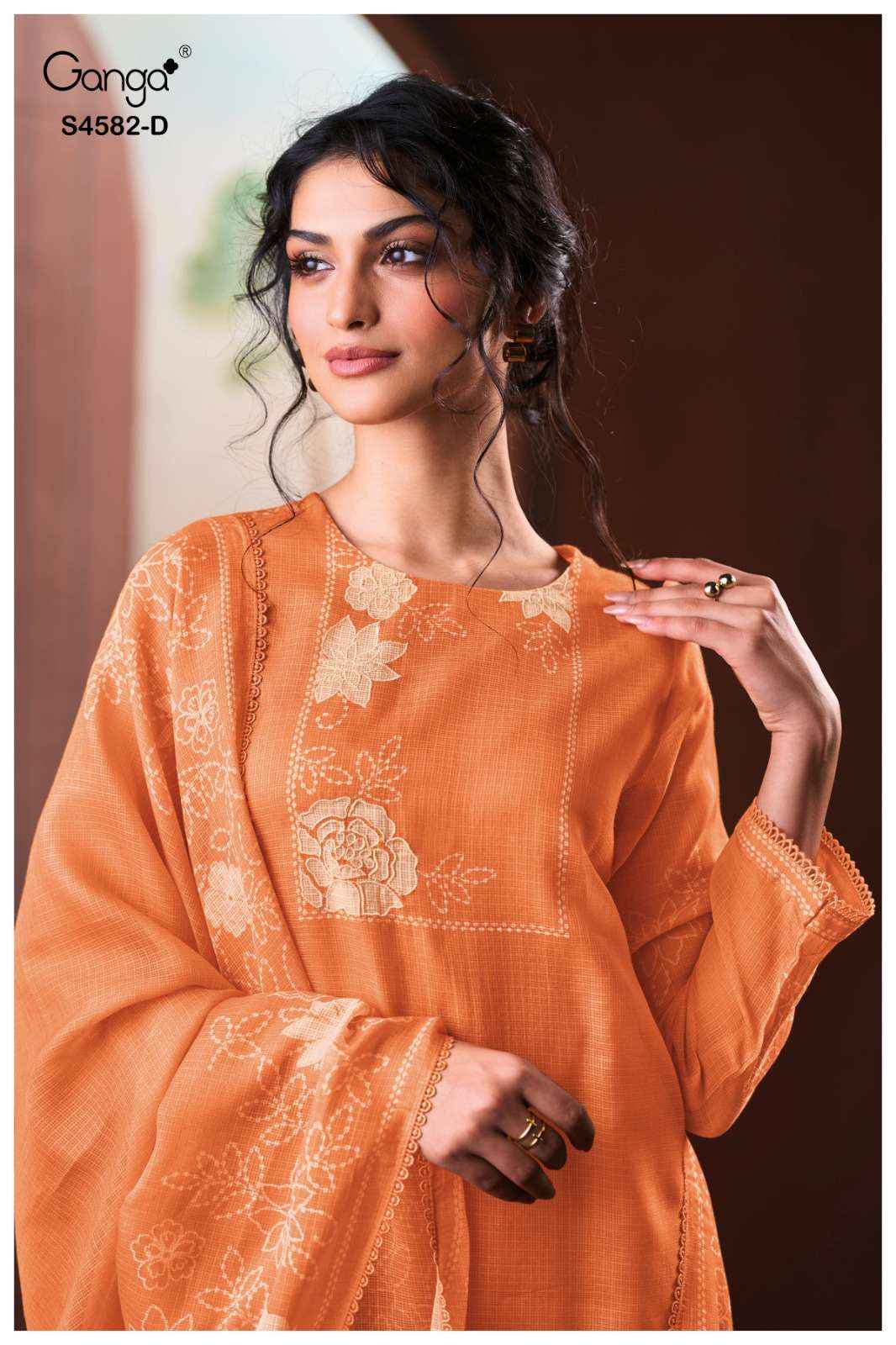 Ganga Fashion Ieris 4582 Premium Design Salwar Kameez Wholesale Rate ( 4 Pcs Catalog )