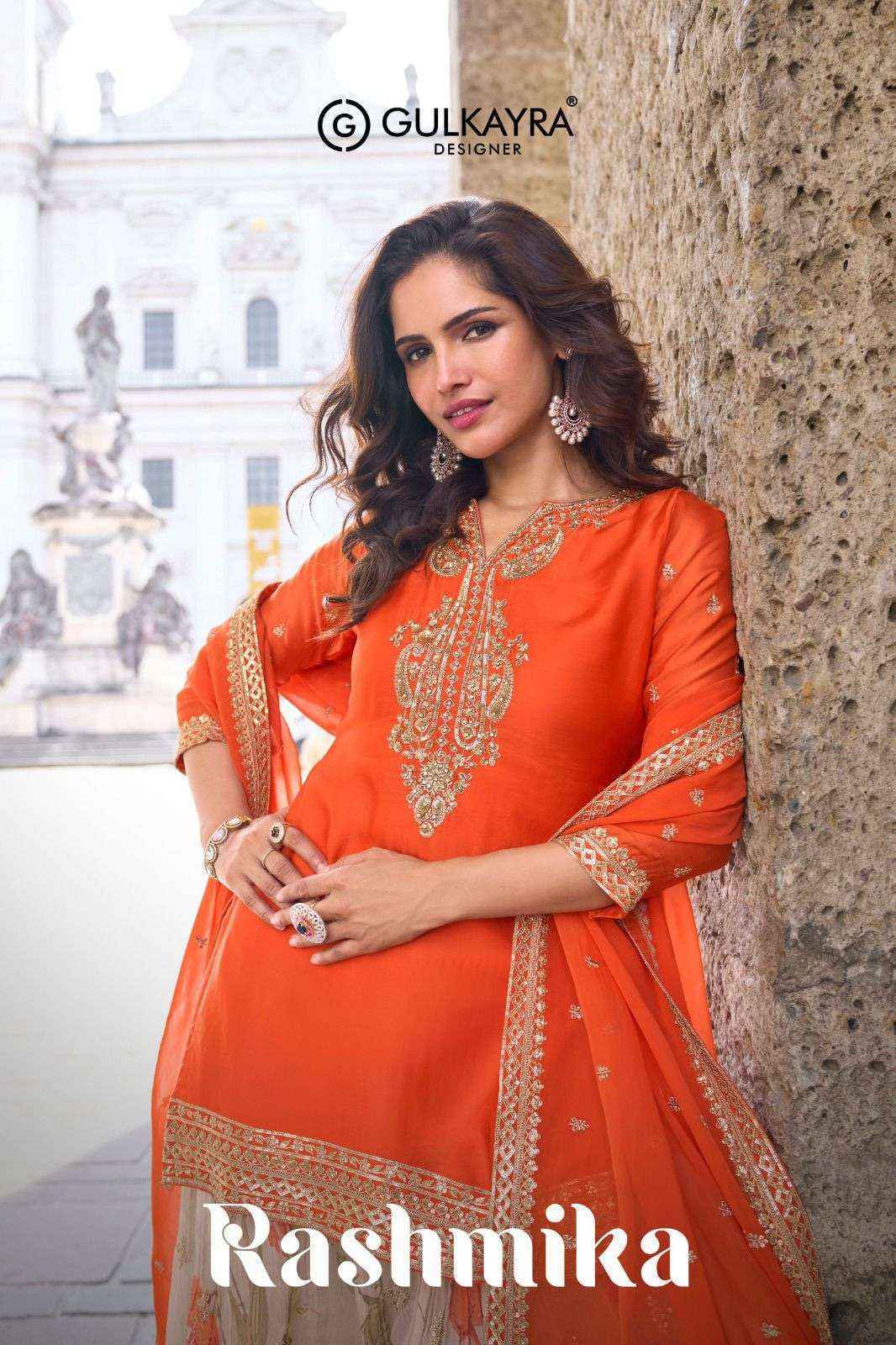 Gulkayra Rashmika Readymade Chinon Dress Wholesale Rate ( 3 Pcs Catalog )