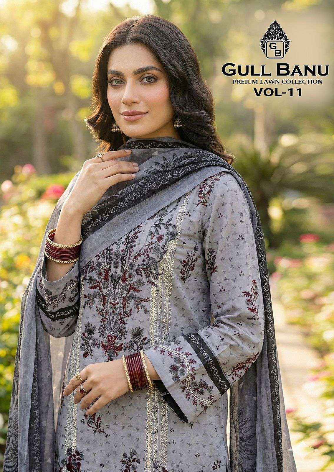Gull Aahmed Gull Banu Vol 11 Cambric Cotton Dress Material ( 6 pcs Catalogue )