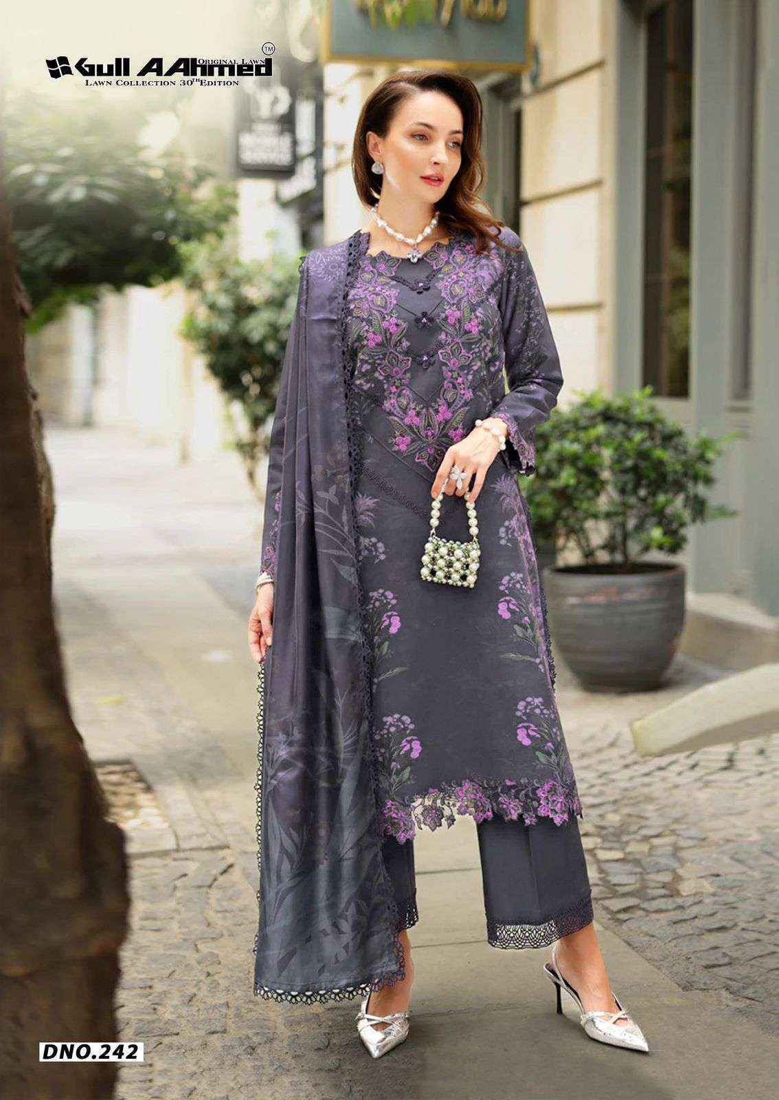 Gull Ahmed Lawn Collection Vol 30 Cambric Cotton Dress Material ( 6 Pc Catalouge )