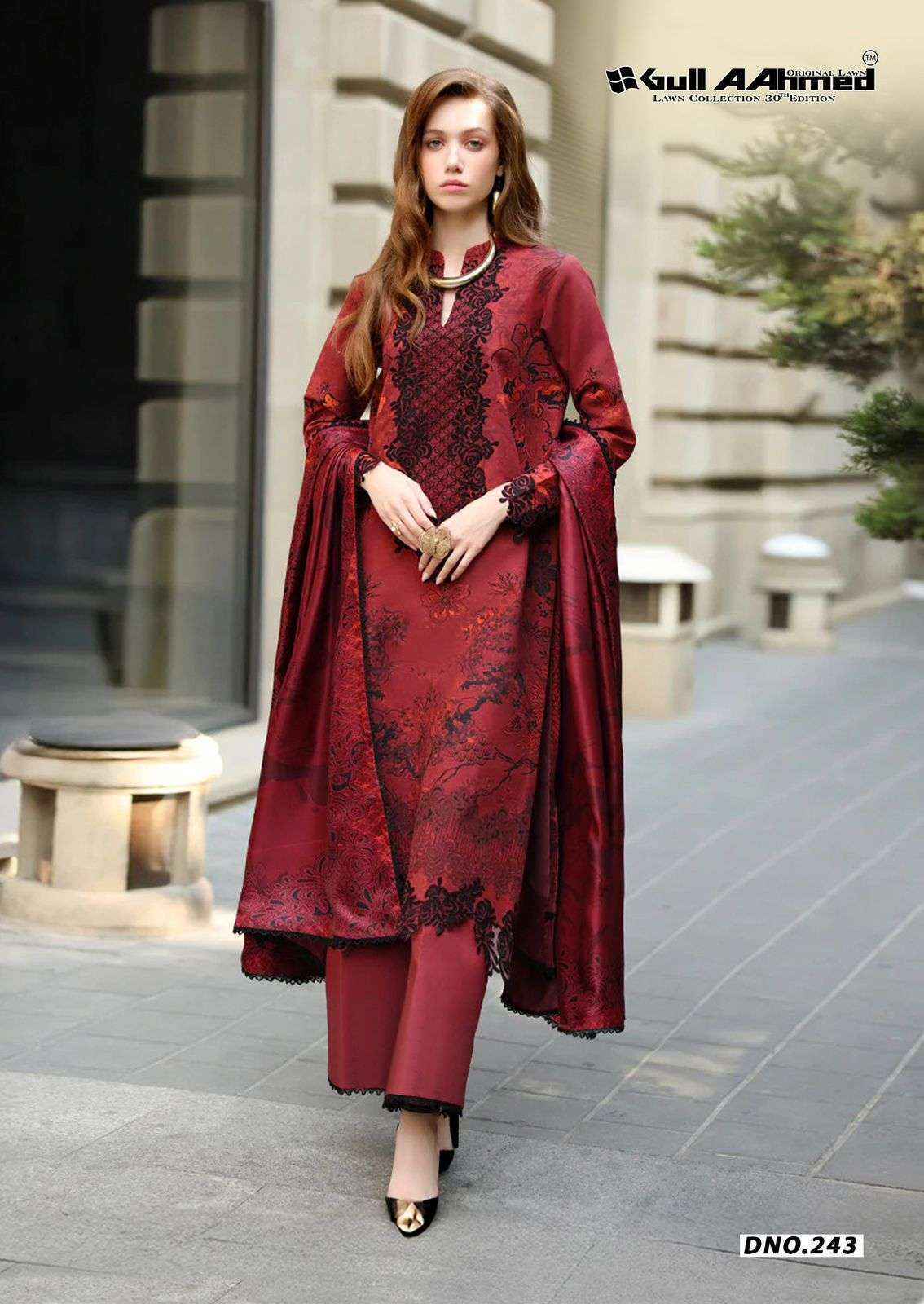 Gull Ahmed Lawn Collection Vol 30 Cambric Cotton Dress Material ( 6 Pc Catalouge )