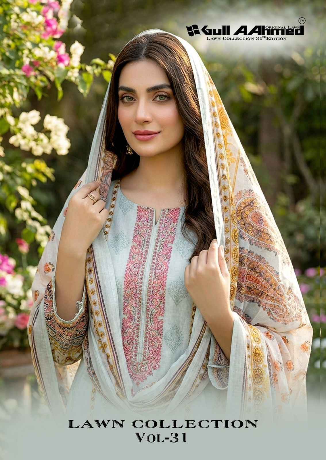 Gull Ahmed Lawn Collection Vol 31 Cambric Cotton Dress Material Wholesale Price ( 6 Pc Catalougue )
