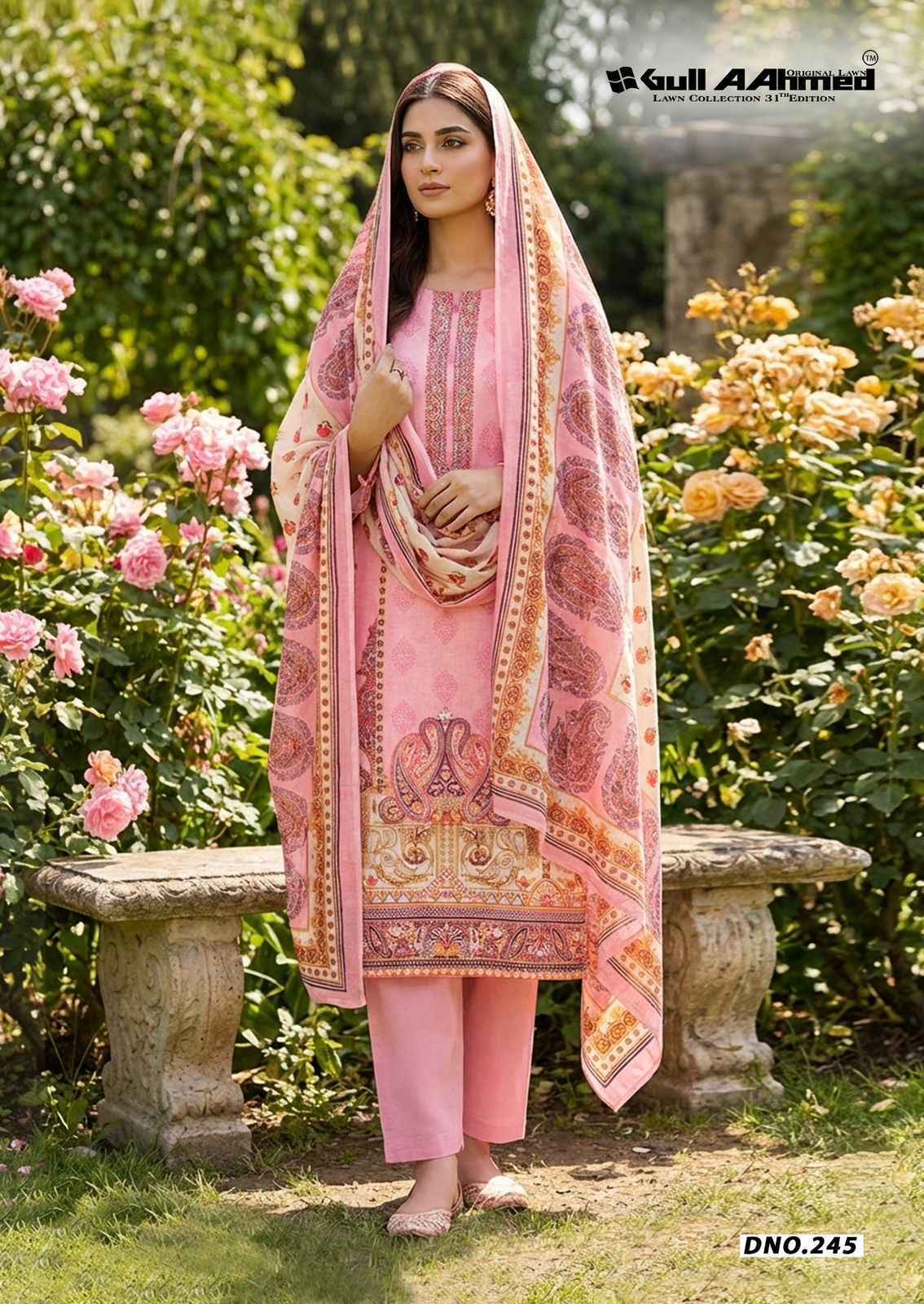 Gull Ahmed Lawn Collection Vol 31 Cambric Cotton Dress Material Wholesale Price ( 6 Pc Catalougue )