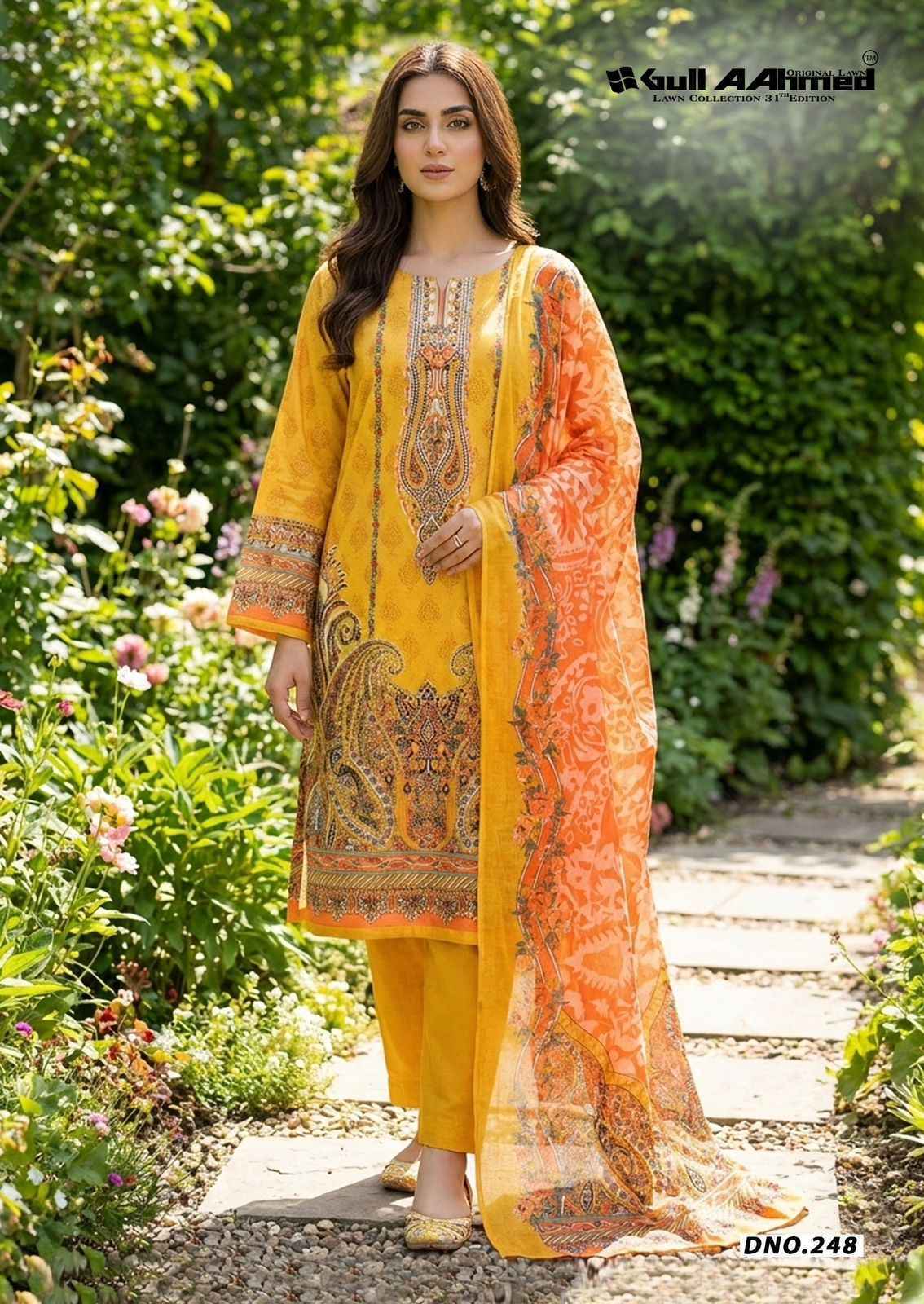 Gull Ahmed Lawn Collection Vol 31 Cambric Cotton Dress Material Wholesale Price ( 6 Pc Catalougue )