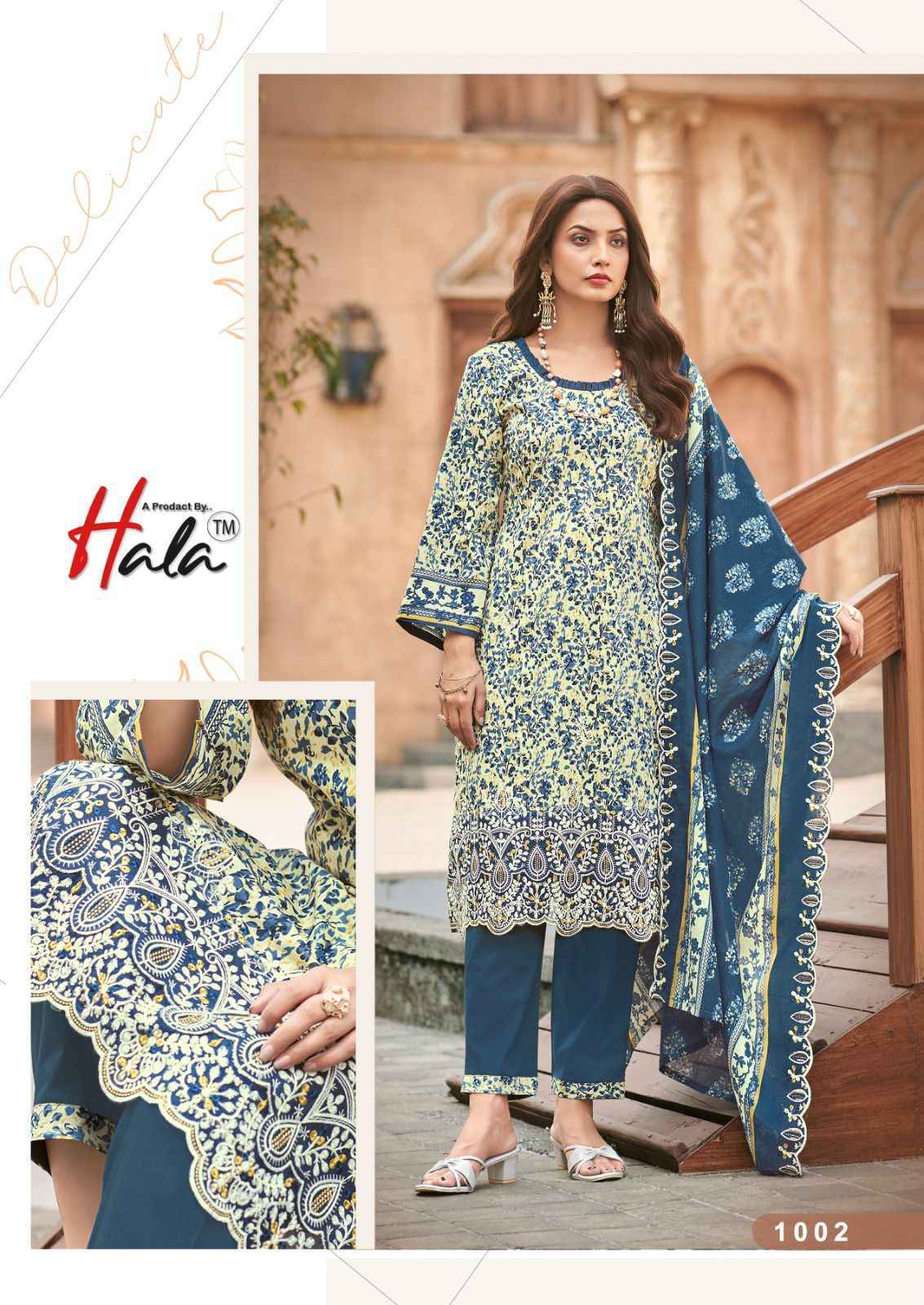 Hala Ayra Vol 1 Cotton Dress Material Wholesale Catalogue Price ( 6 pcs Catalogue )