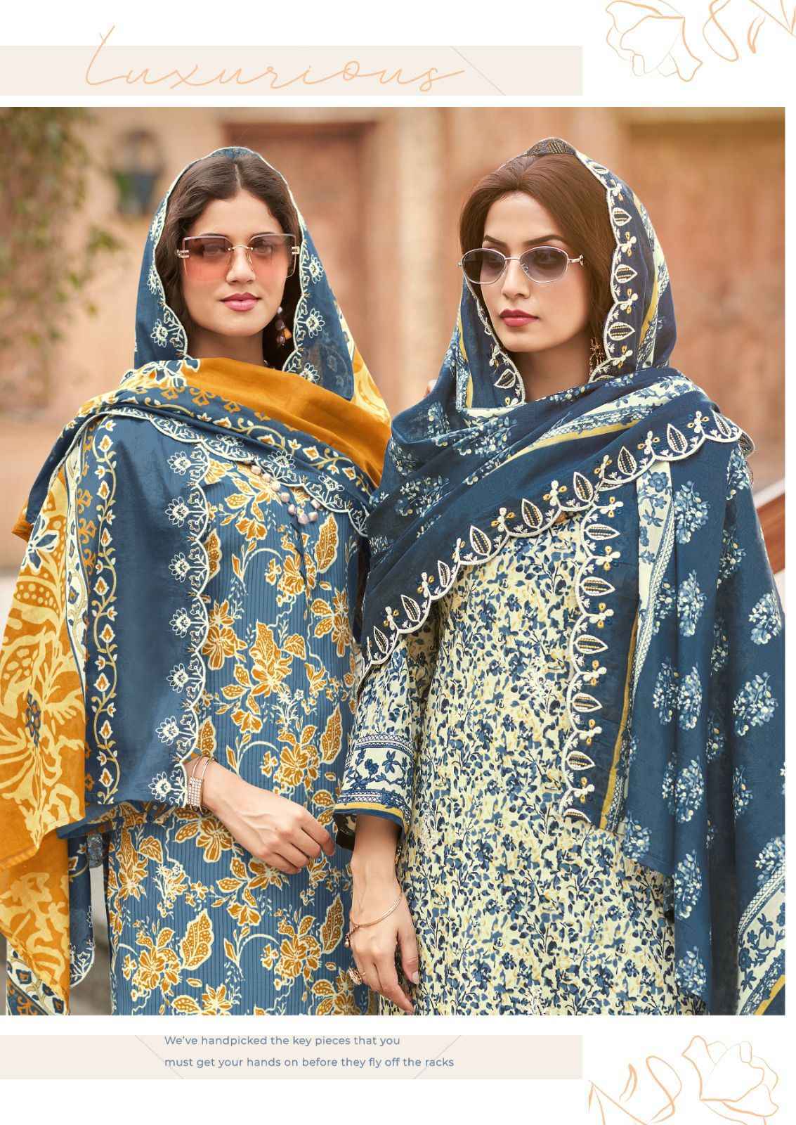 Hala Ayra Vol 1 Cotton Dress Material Wholesale Catalogue Price ( 6 pcs Catalogue )