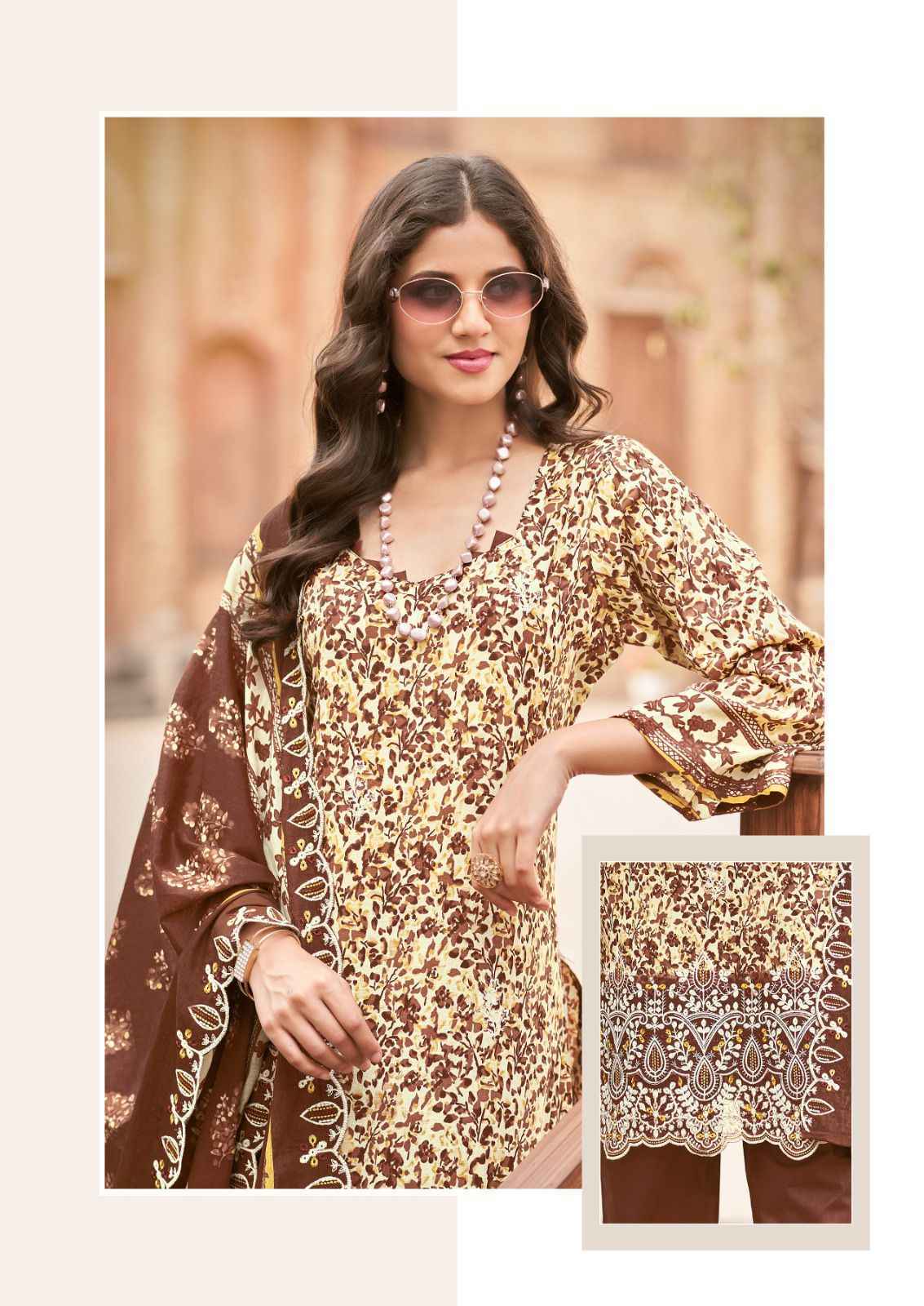 Hala Ayra Vol 1 Cotton Dress Material Wholesale Catalogue Price ( 6 pcs Catalogue )