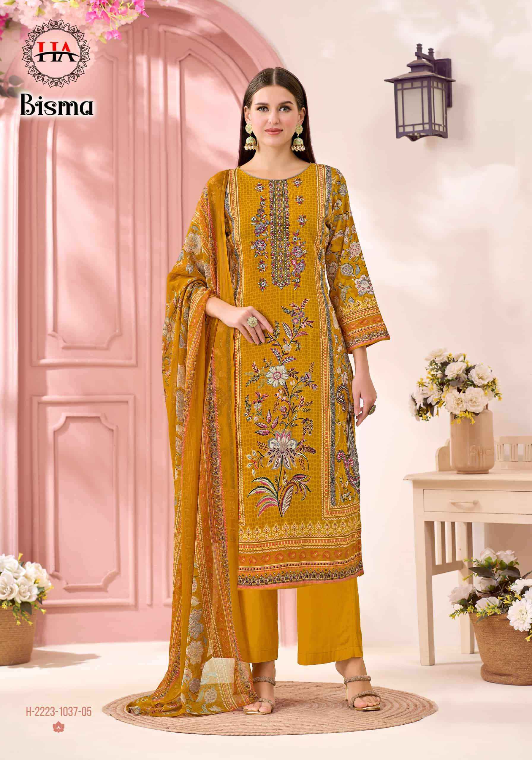 Harshit Bisma Fancy Viscose Rayon Salwar Kameez Wholesale Rate ( 6 Pcs Catalog )