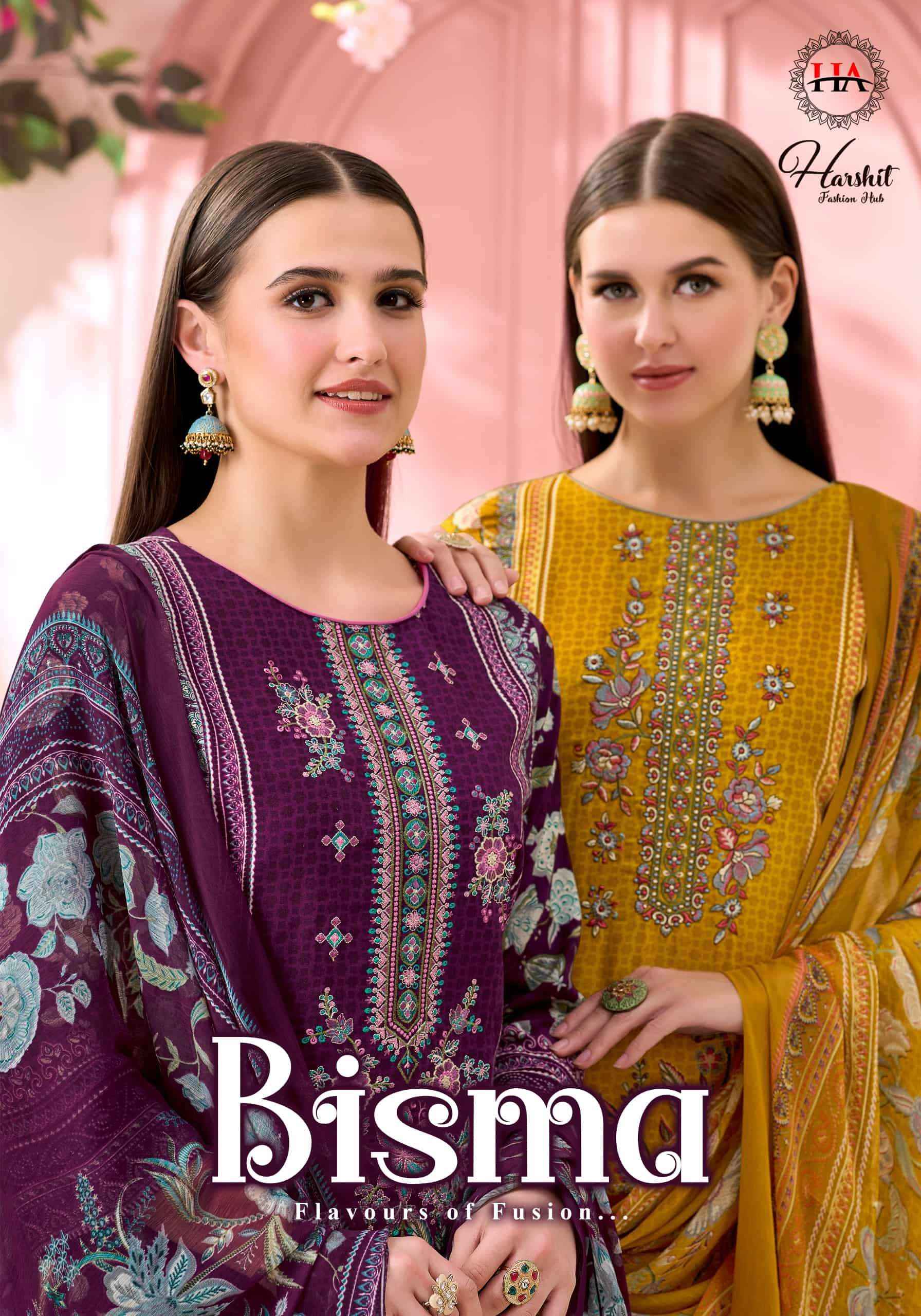 Harshit Bisma Fancy Viscose Rayon Salwar Kameez Wholesale Rate ( 6 Pcs Catalog )