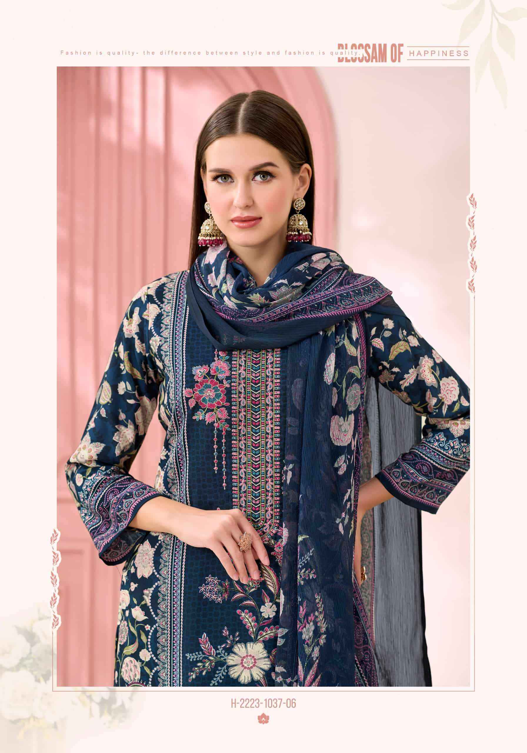 Harshit Bisma Fancy Viscose Rayon Salwar Kameez Wholesale Rate ( 6 Pcs Catalog )