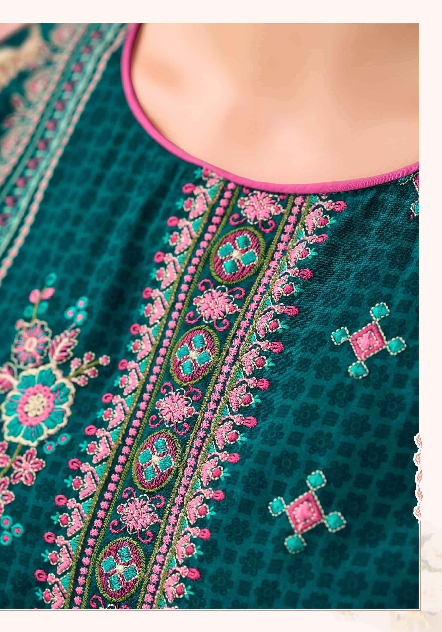 Harshit Bisma Fancy Viscose Rayon Salwar Kameez Wholesale Rate ( 6 Pcs Catalog )