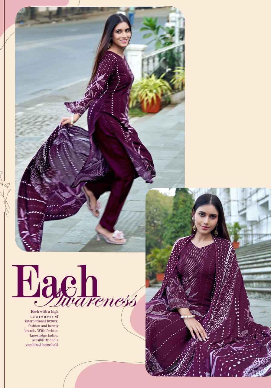 Harshit Fashion Meheroon Edition 29 Viscouse Reyon Dress Material ( 6 pcs Catalogue )