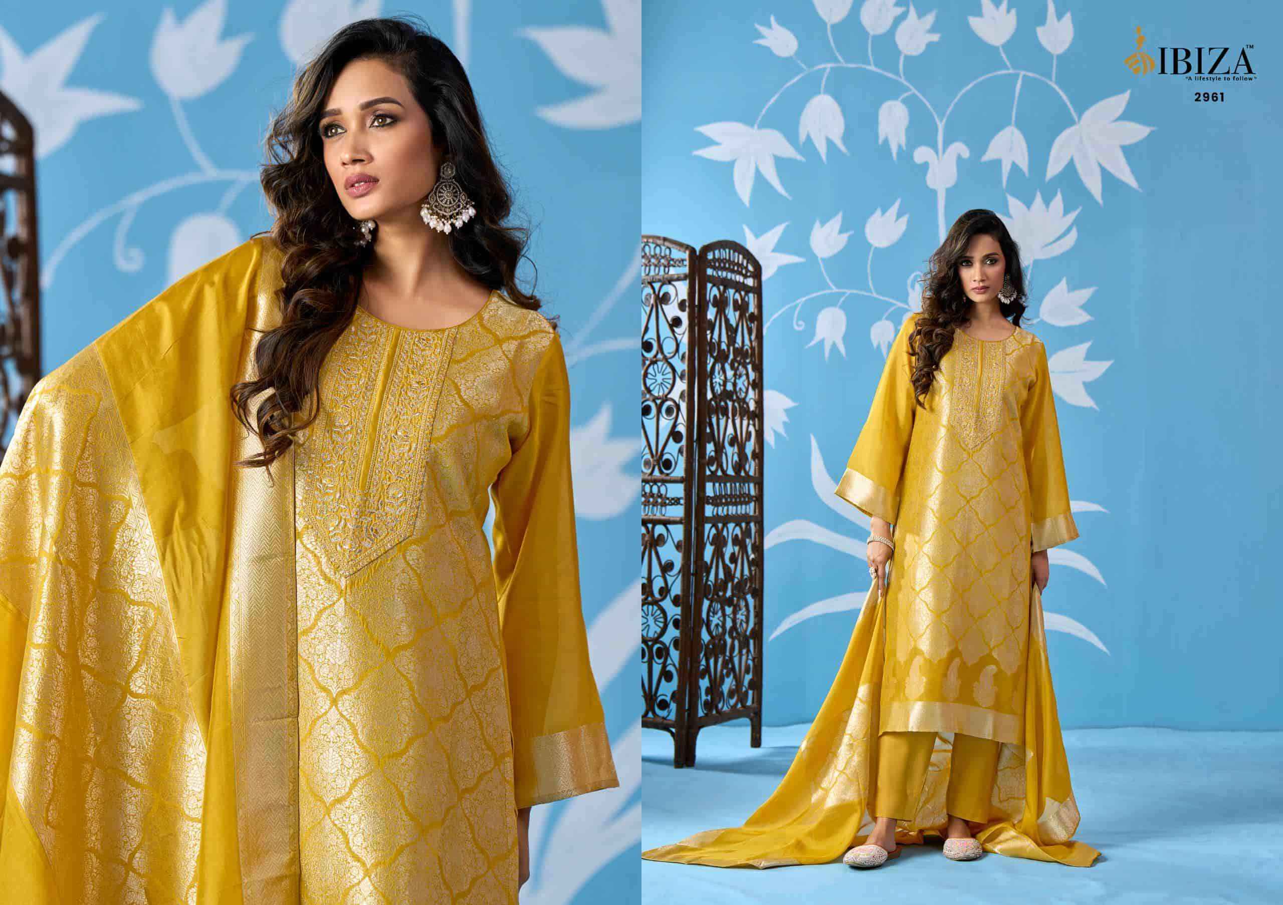 Ibiza Sakhi Vol 19 Designer Jacquard Latest Collection Wholesale Price ( 4 Pcs Catalogue )