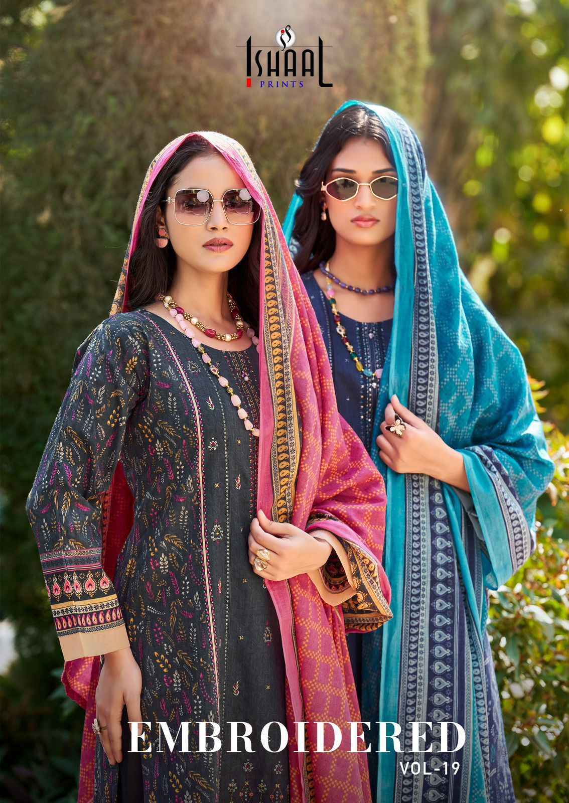 Ishaal Embroidered Vol 19 Lawn Cotton Salwar Kameez Wholesale Rate ( 10 Pcs Catalog )