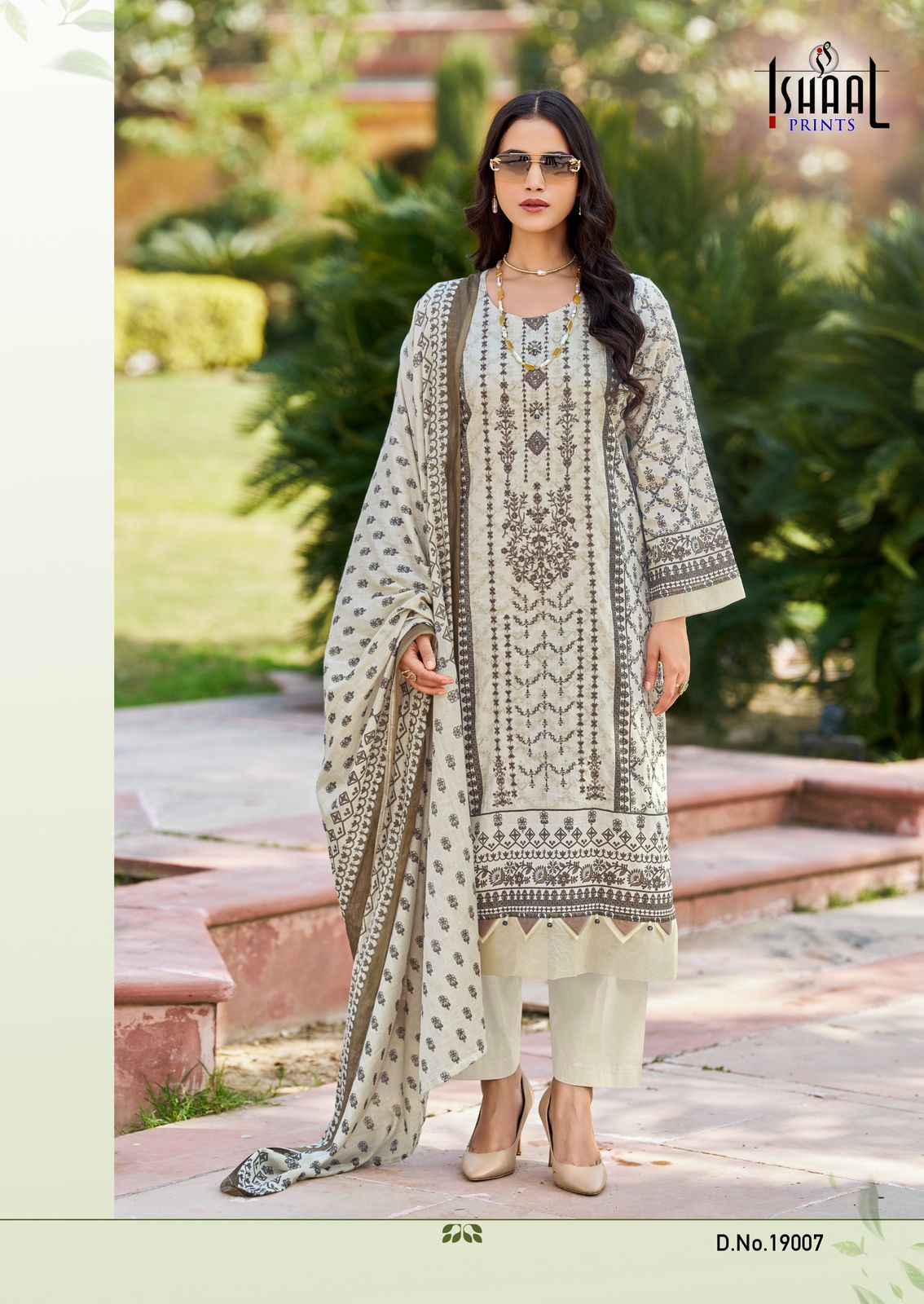 Ishaal Embroidered Vol 19 Lawn Cotton Salwar Kameez Wholesale Rate ( 10 Pcs Catalog )