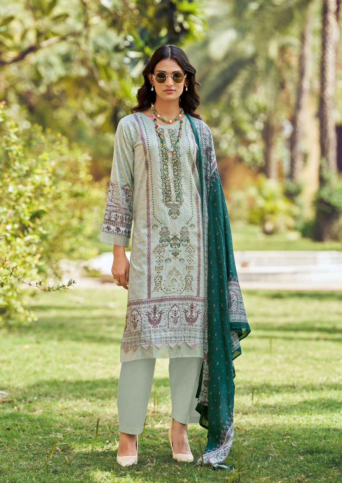 Ishaal Embroidered Vol 19 Lawn Cotton Salwar Kameez Wholesale Rate ( 10 Pcs Catalog )