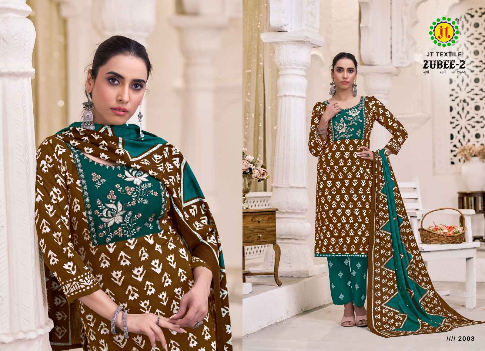 Jt Zubee Vol 2 Rayon Salwar Kameez Wholesale Rate ( 10 Pcs Catalog )