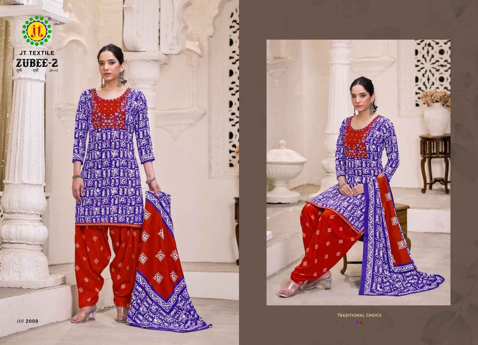 Jt Zubee Vol 2 Rayon Salwar Kameez Wholesale Rate ( 10 Pcs Catalog )