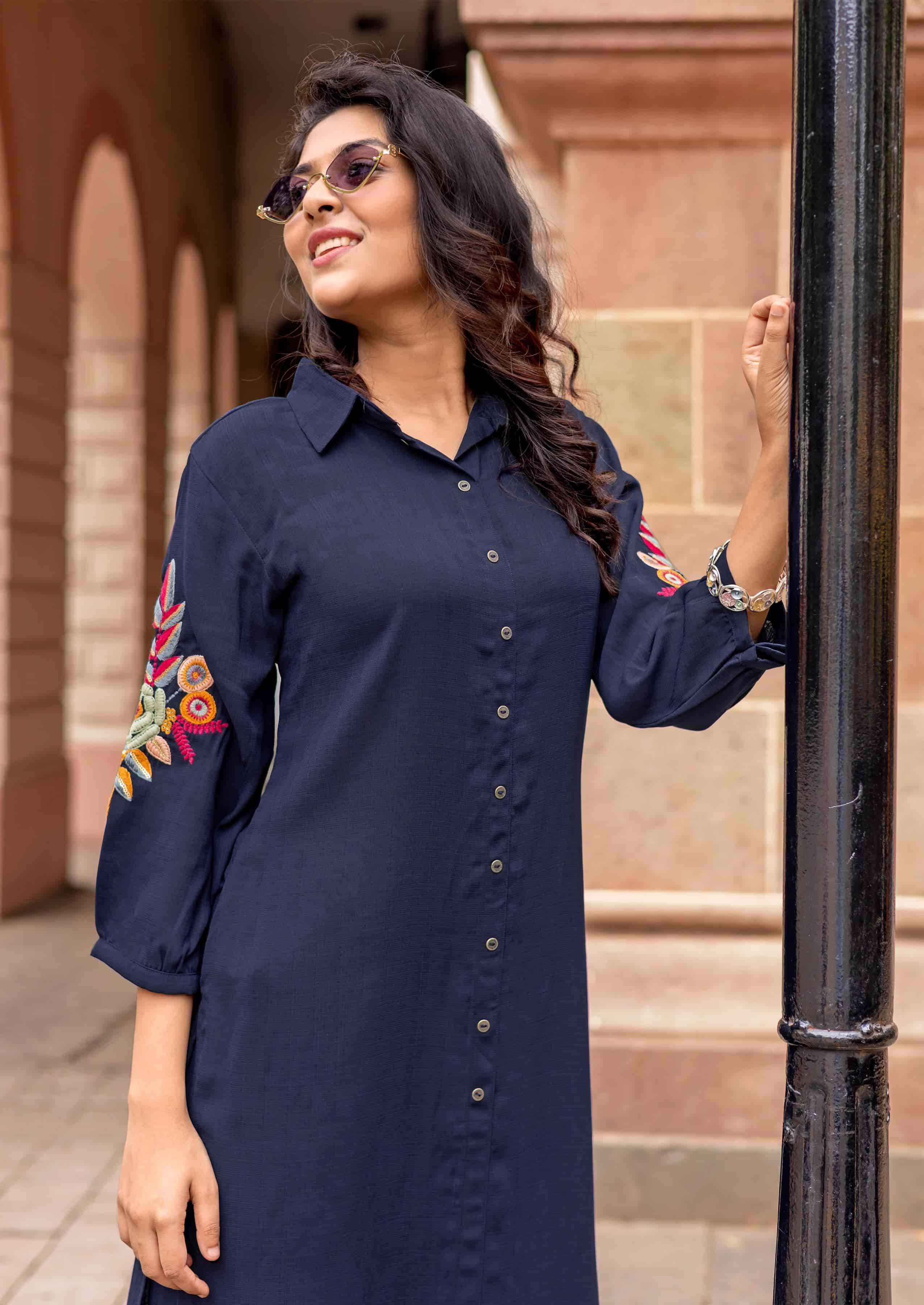 Kadlee Blue Bell Fancy Casual Wear Kurti Bottom Pair Wholesale Rate ( 6 Pcs Catalog )
