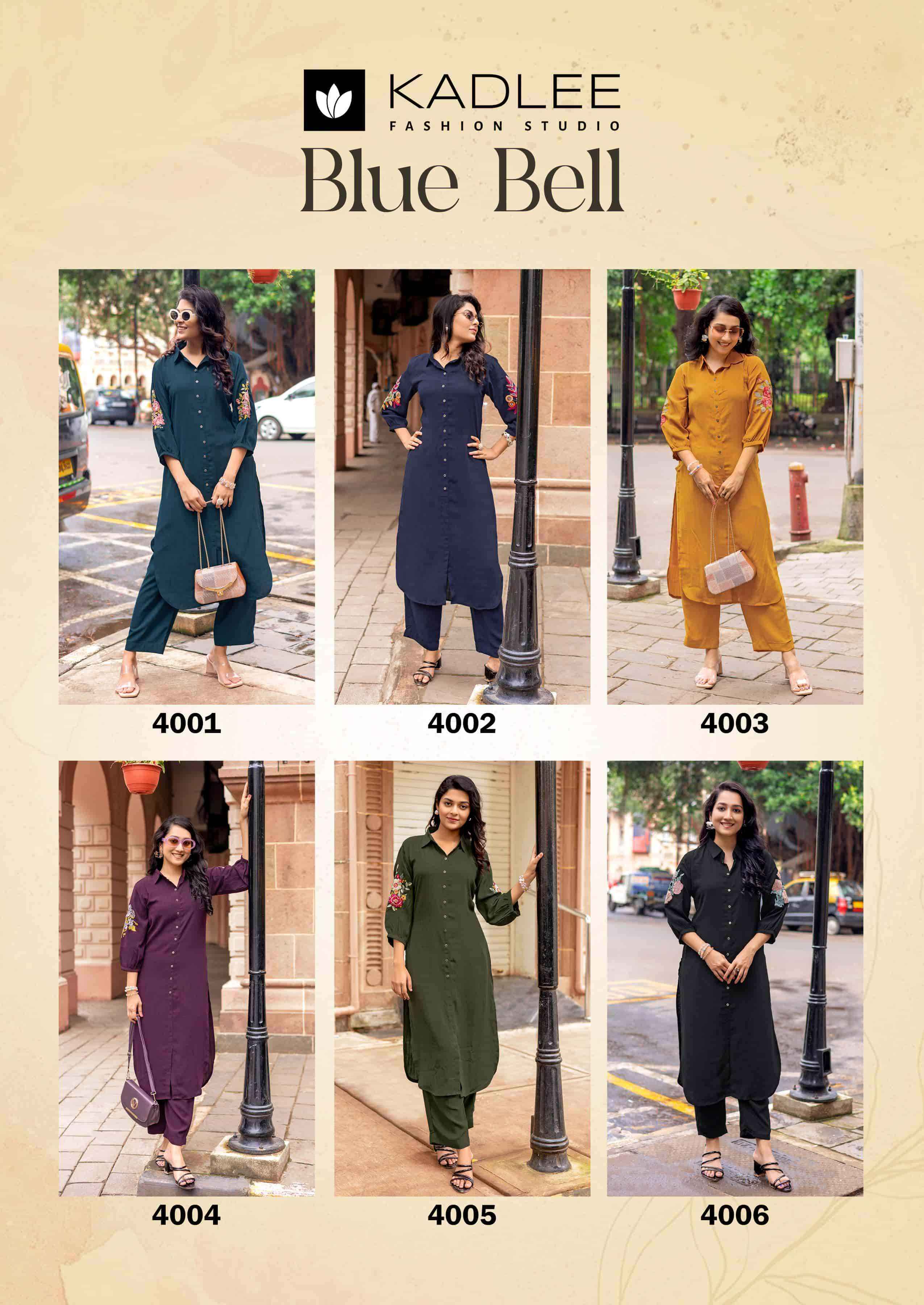 Kadlee Blue Bell Fancy Casual Wear Kurti Bottom Pair Wholesale Rate ( 6 Pcs Catalog )