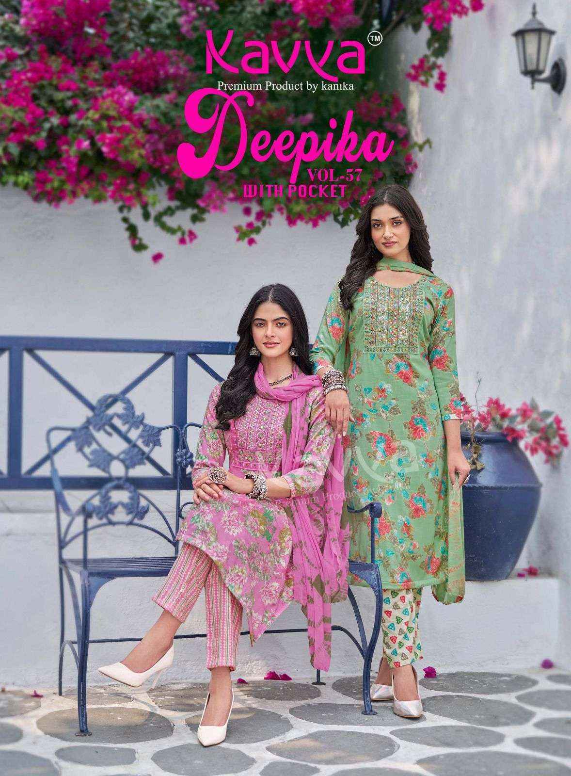 Kavya Deepika Vol 57 Capsule Ready Made Suits Wholesale Price ( 10 Pcs Catalog )
