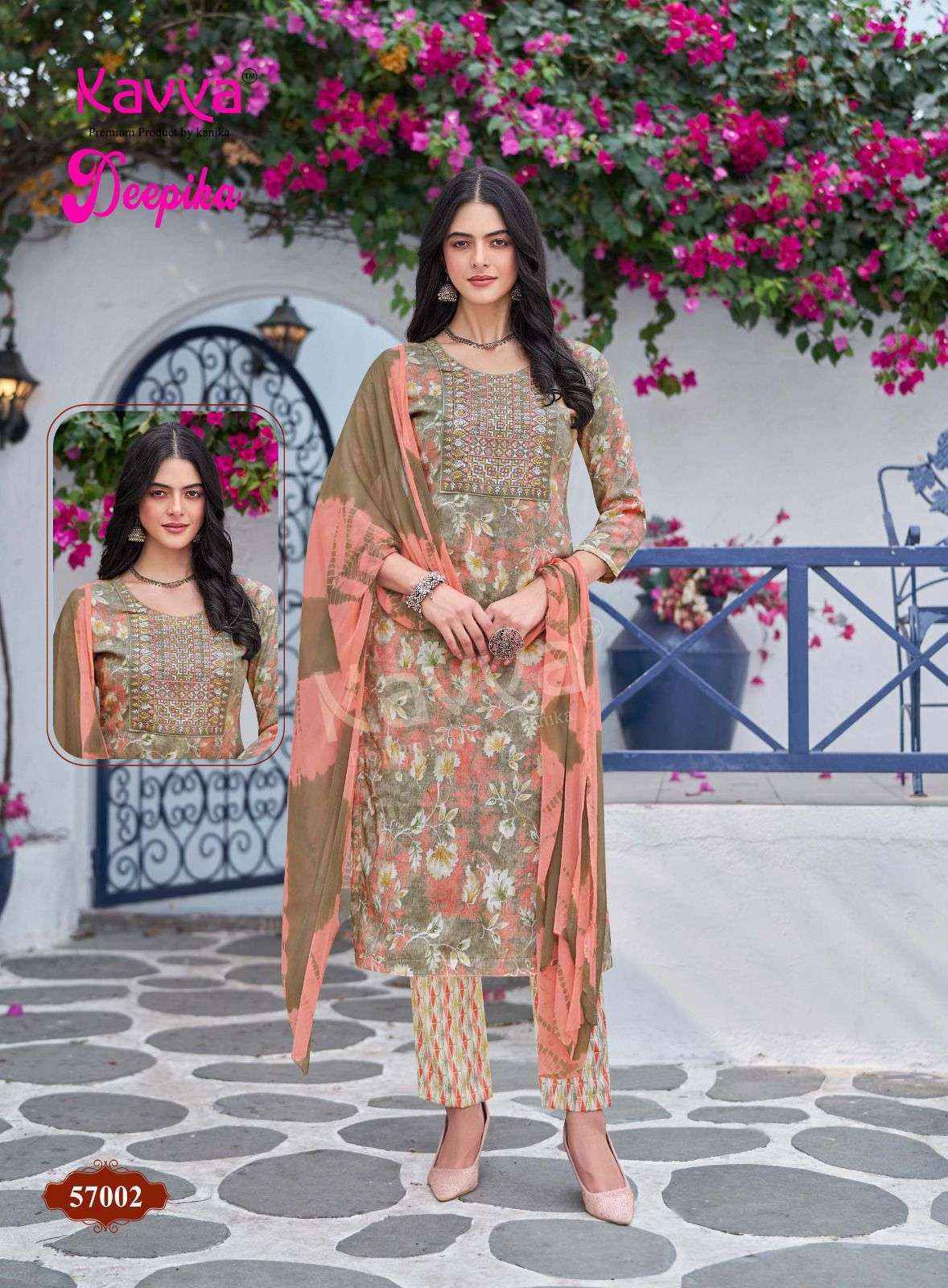 Kavya Deepika Vol 57 Capsule Ready Made Suits Wholesale Price ( 10 Pcs Catalog )