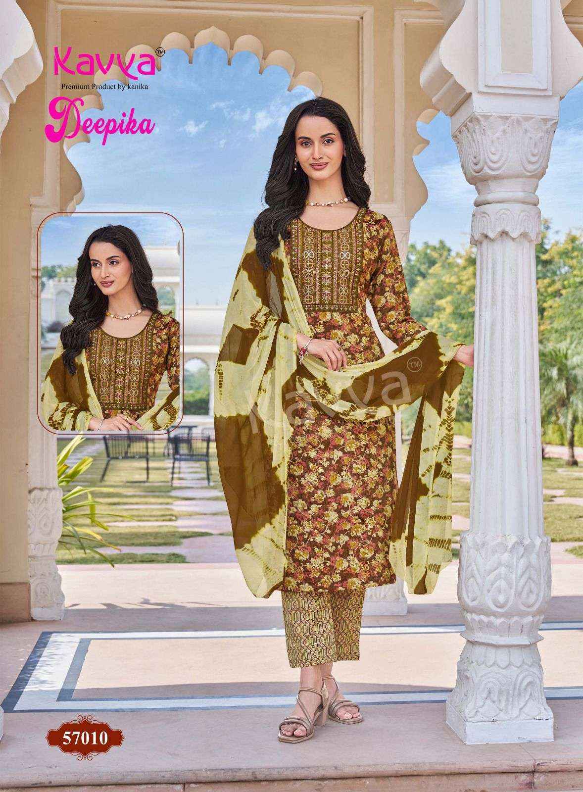 Kavya Deepika Vol 57 Capsule Ready Made Suits Wholesale Price ( 10 Pcs Catalog )