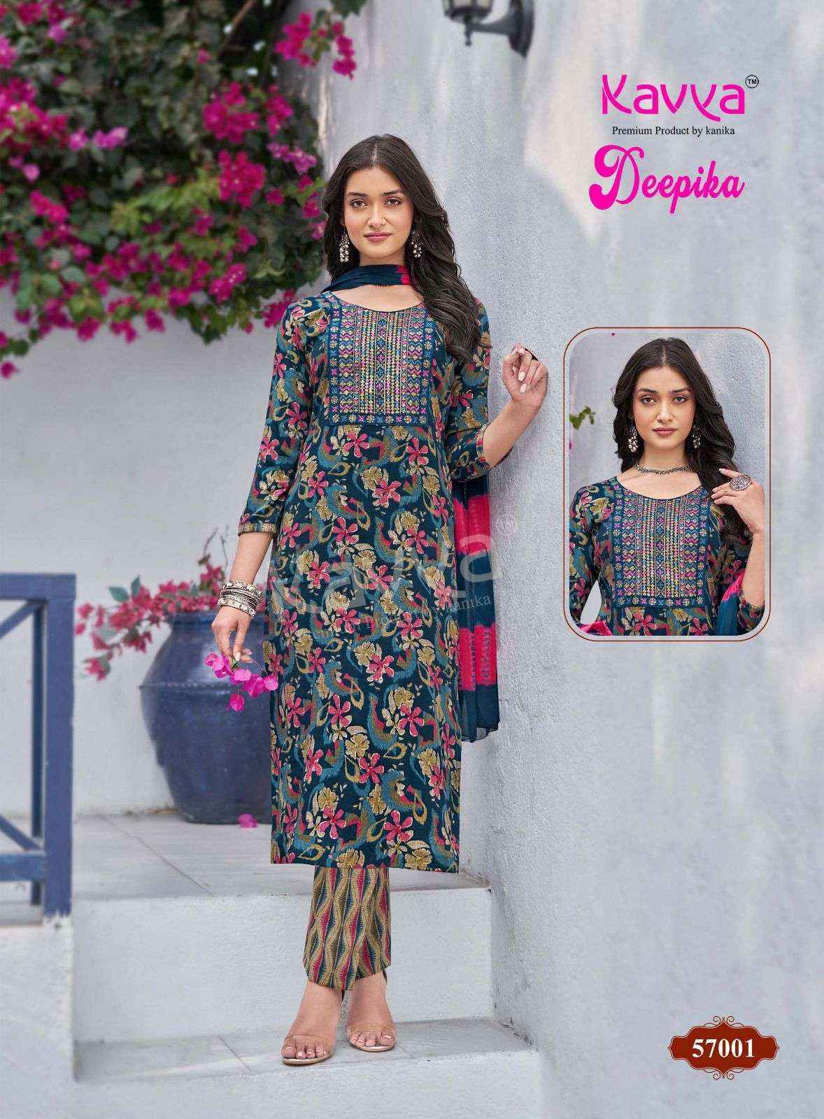 Kavya Deepika Vol 57 Capsule Ready Made Suits Wholesale Price ( 10 Pcs Catalog )
