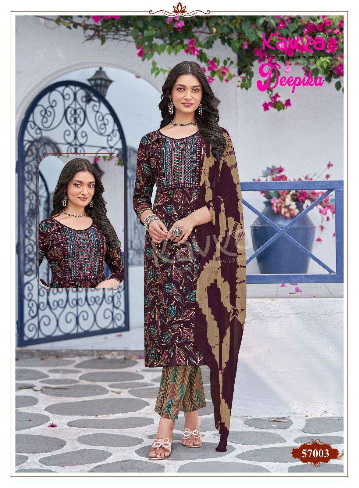 Kavya Deepika Vol 57 Capsule Ready Made Suits Wholesale Price ( 10 Pcs Catalog )