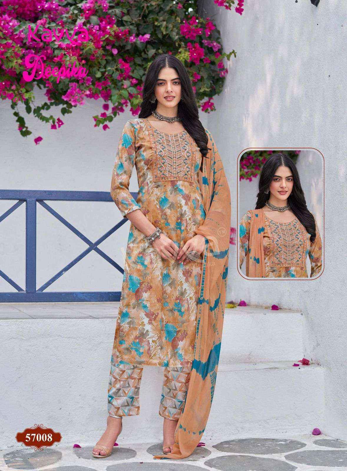 Kavya Deepika Vol 57 Capsule Ready Made Suits Wholesale Price ( 10 Pcs Catalog )