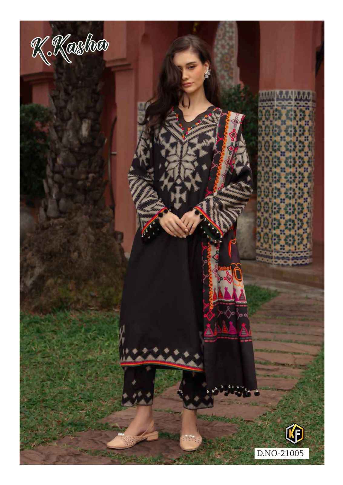 Keval Fab K Kasha Vol 21 Cotton Dress Material Wholesale Price ( 6 pc Catalog )