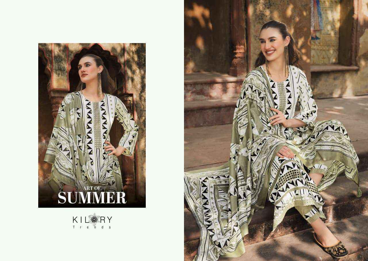 Kilory Art Of Summer Pure Lawn Cotton Salwar Suit Wholesale Rate ( 6 Pcs Catalog )