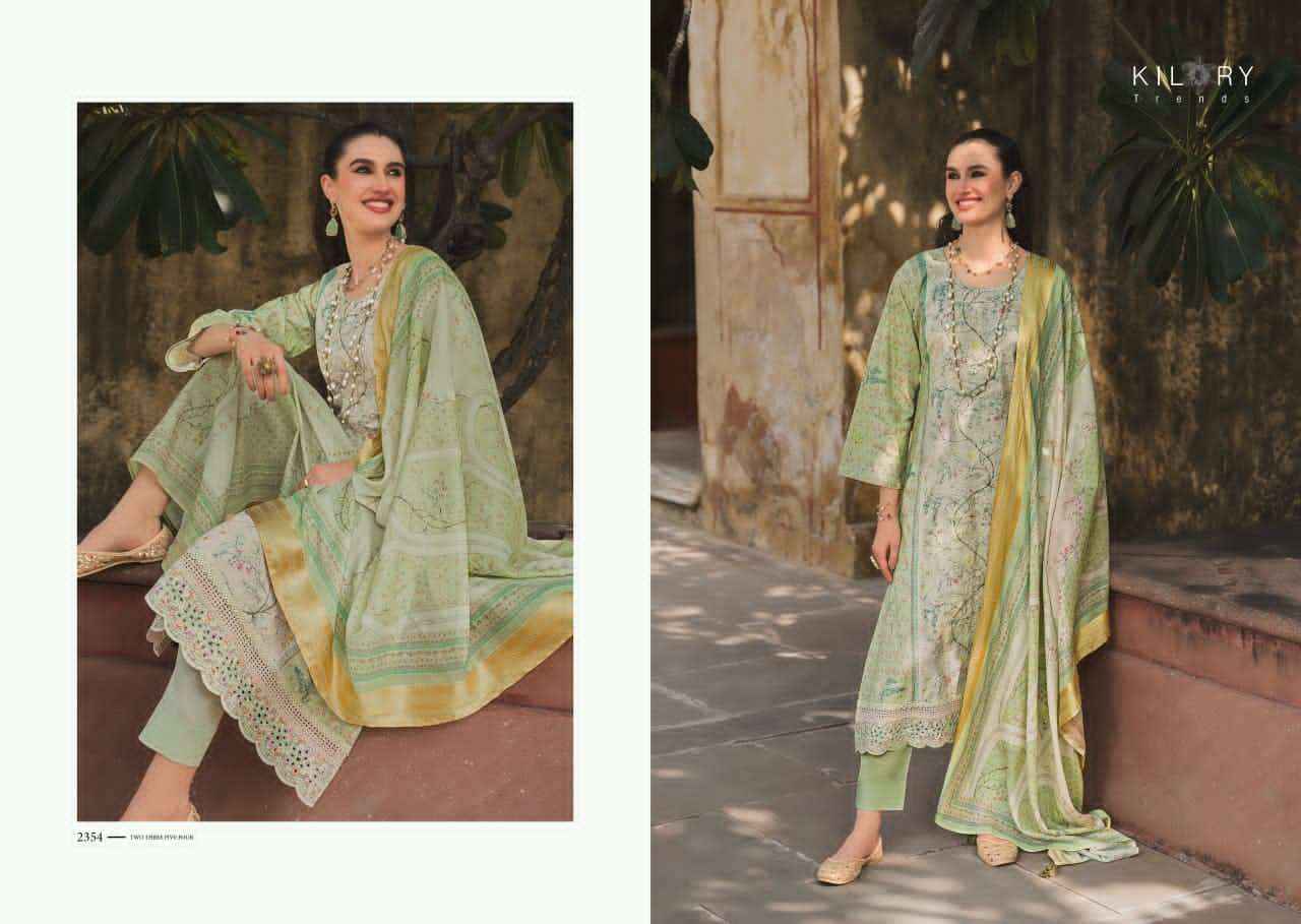 Kilory Mehfilen Pure Lawn Cotton Dress Material Wholesale Price ( 6 Pcs Catalogue )