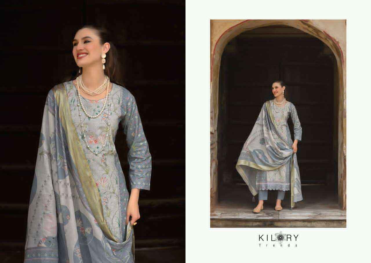 Kilory Mehfilen Pure Lawn Cotton Dress Material Wholesale Price ( 6 Pcs Catalogue )