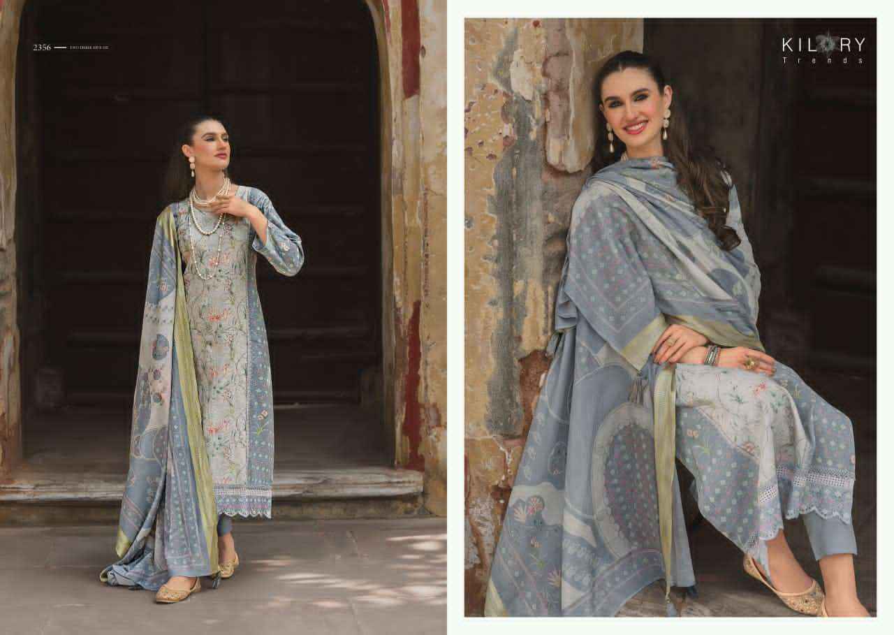 Kilory Mehfilen Pure Lawn Cotton Dress Material Wholesale Price ( 6 Pcs Catalogue )