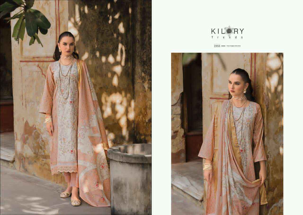 Kilory Mehfilen Pure Lawn Cotton Dress Material Wholesale Price ( 6 Pcs Catalogue )