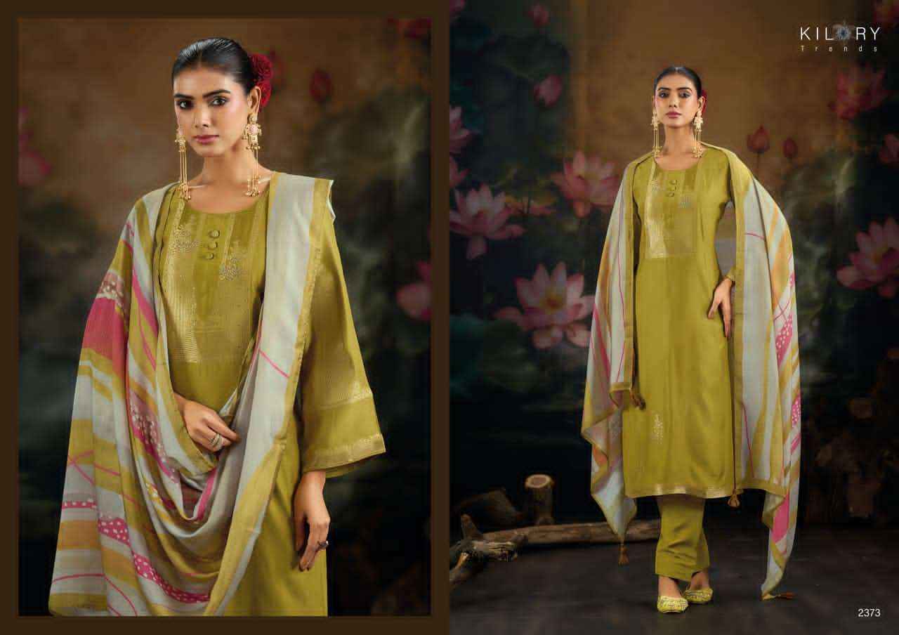 Kilory Trends Reem Pure Muslin Silk Dress Material Surat Market Wholesale ( 4 Pcs Catalogue )