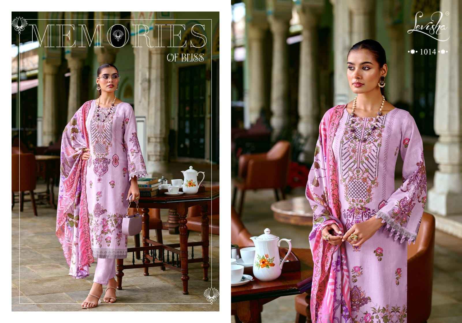 Levisha Mariyam Vol 1 Lawn Cotton Salwar Kameez Wholesale Rate ( 8 Pcs Catalog )