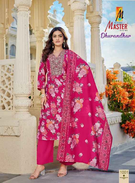 Master Dhurandar Roman Silk Kurti Combo Wholesale Rate ( 8 Pcs Catalog )