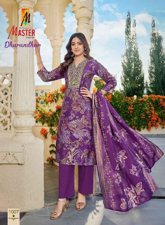 Master Dhurandar Roman Silk Kurti Combo Wholesale Rate ( 8 Pcs Catalog )