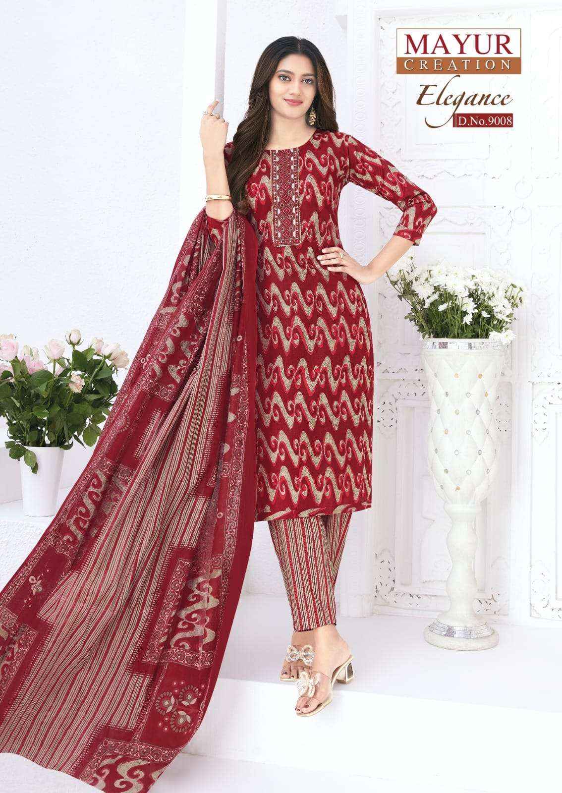 Mayur Creation Elegance Vol 9 Readymade Cotton Dress Wholesale Rate ( 10 Pcs Catalog )