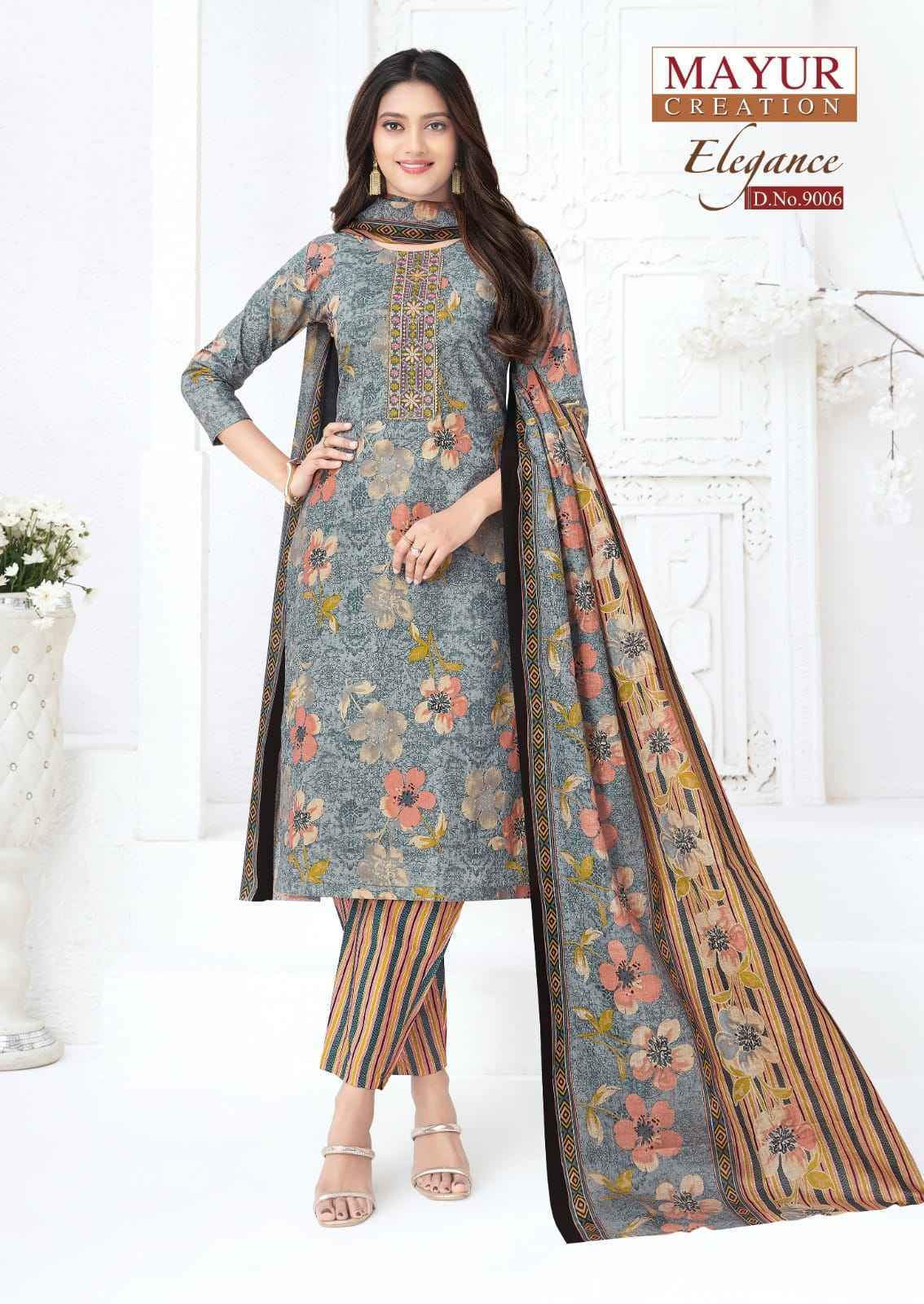 Mayur Creation Elegance Vol 9 Readymade Cotton Dress Wholesale Rate ( 10 Pcs Catalog )