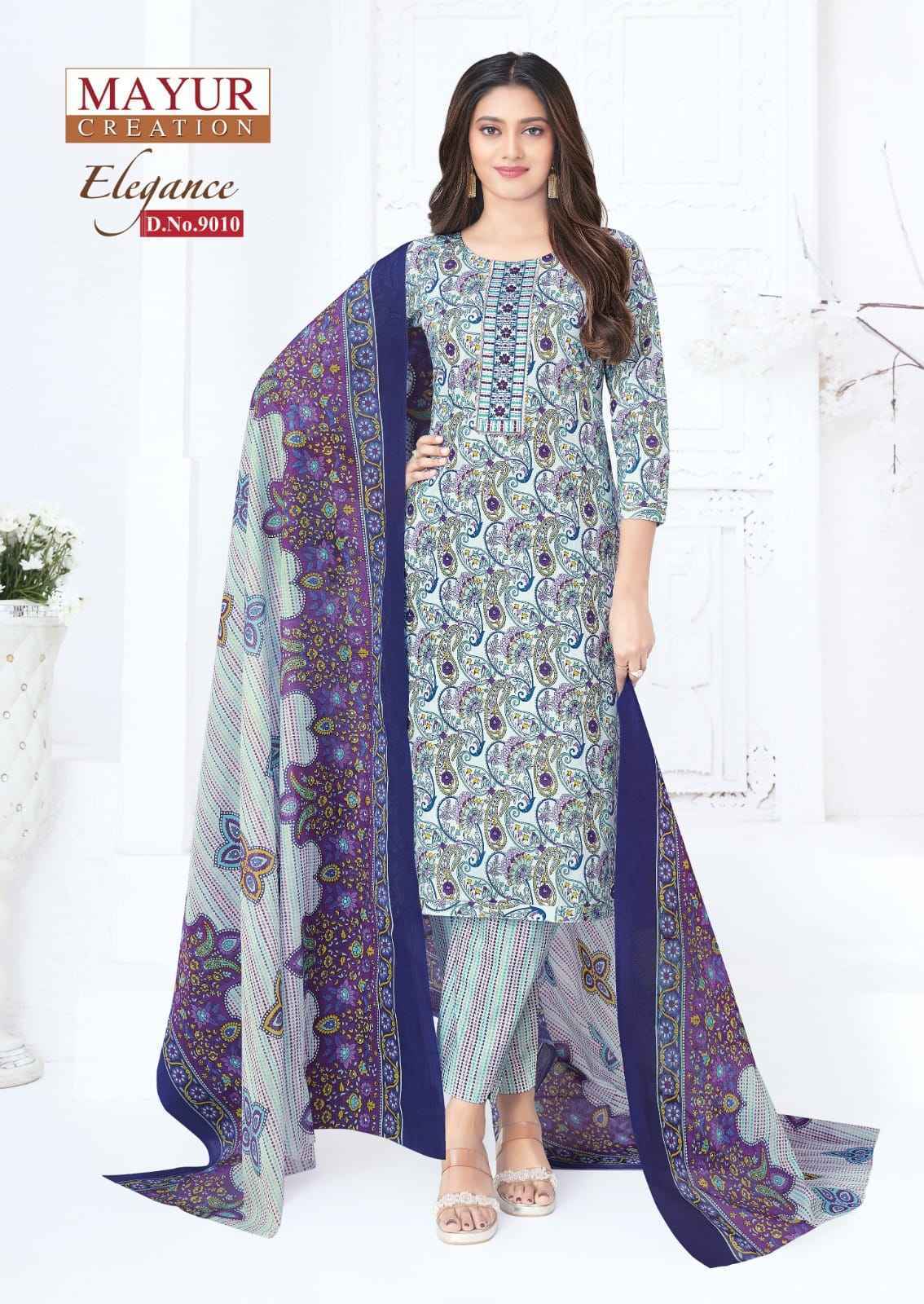 Mayur Creation Elegance Vol 9 Readymade Cotton Dress Wholesale Rate ( 10 Pcs Catalog )