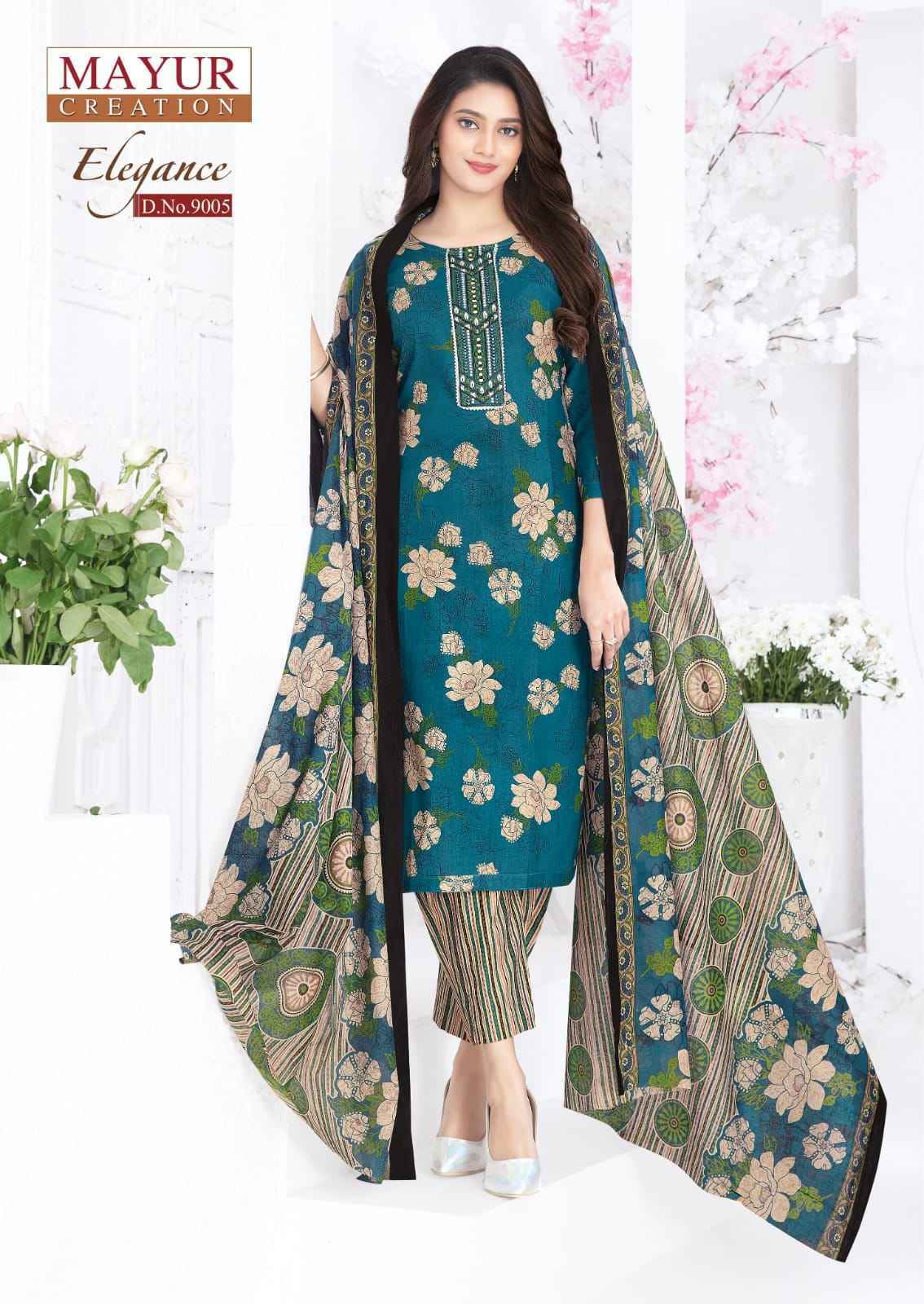 Mayur Creation Elegance Vol 9 Readymade Cotton Dress Wholesale Rate ( 10 Pcs Catalog )