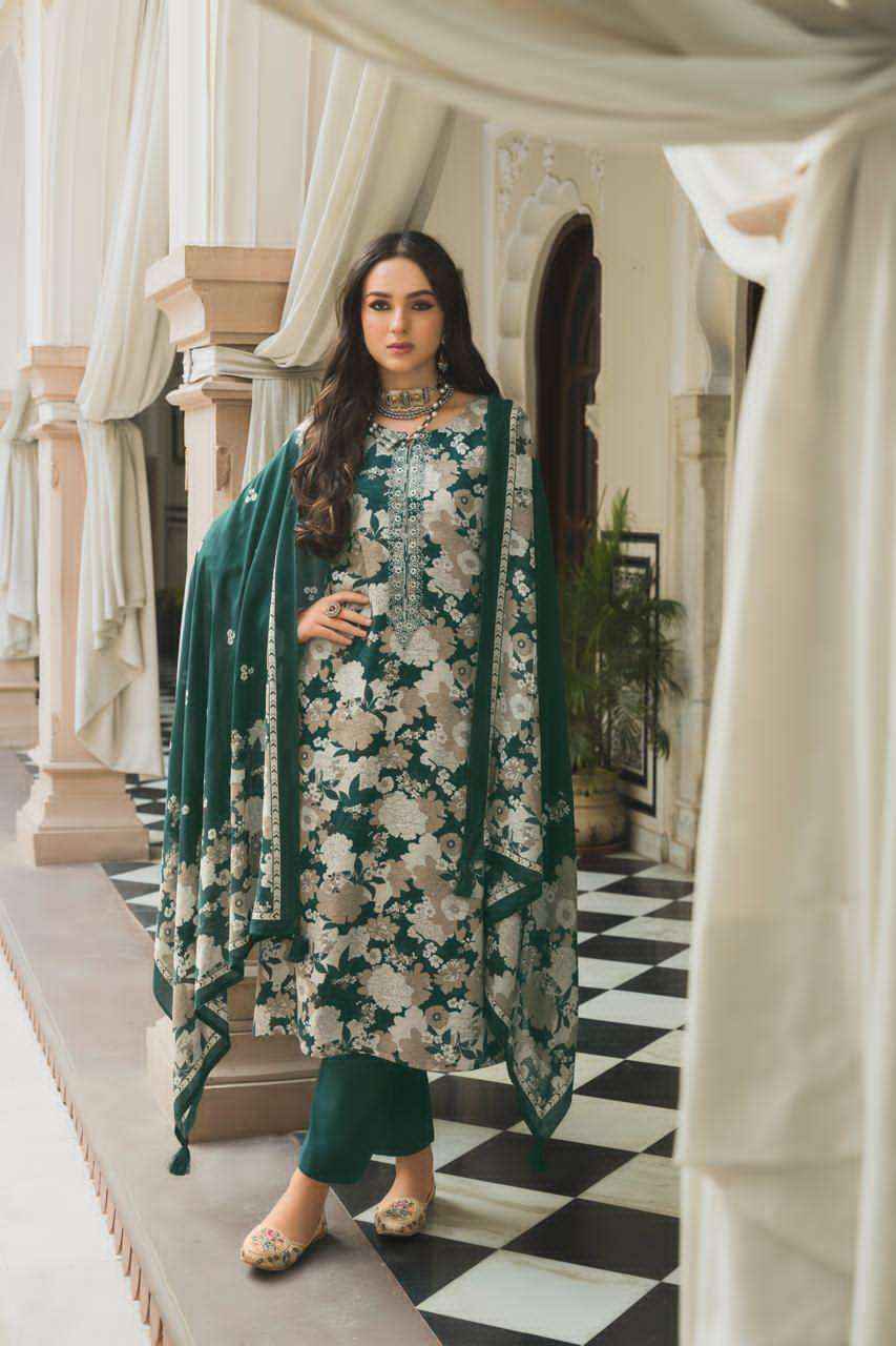 Prm Trendz Elnaz Pure Jam Silk Ladies Dress Salwar Kameez Wholesale Rate ( 6 Pcs Catalog )