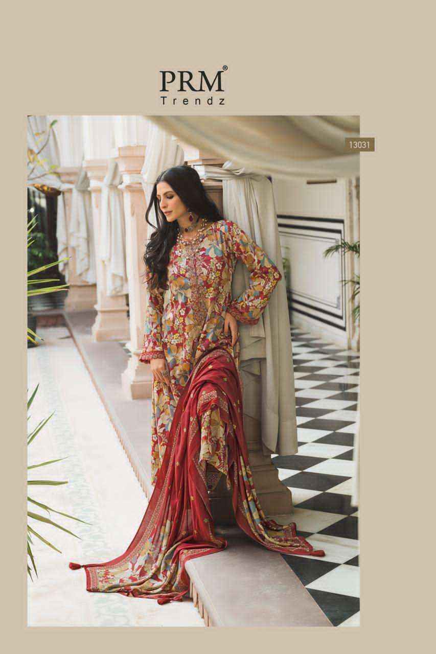 Prm Trendz Elnaz Pure Jam Silk Ladies Dress Salwar Kameez Wholesale Rate ( 6 Pcs Catalog )